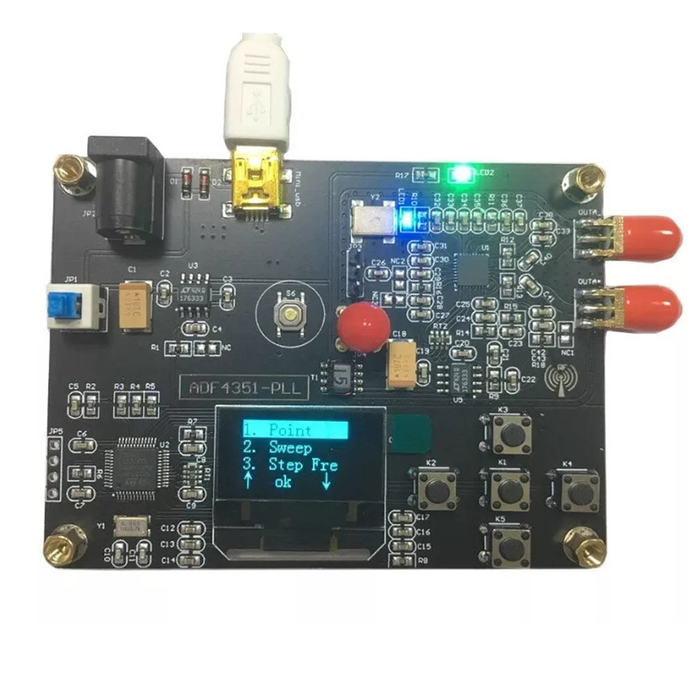 ADF4351 Sweep Frequency Generator Module with Wide Voltage Power Supply