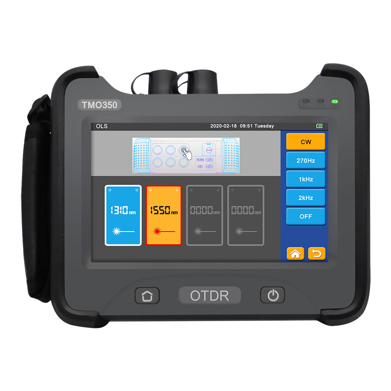 7 in  Touch Screen 120KM OTDR 1310/1550/1625nm With 10mW VFL/OPM/OLS