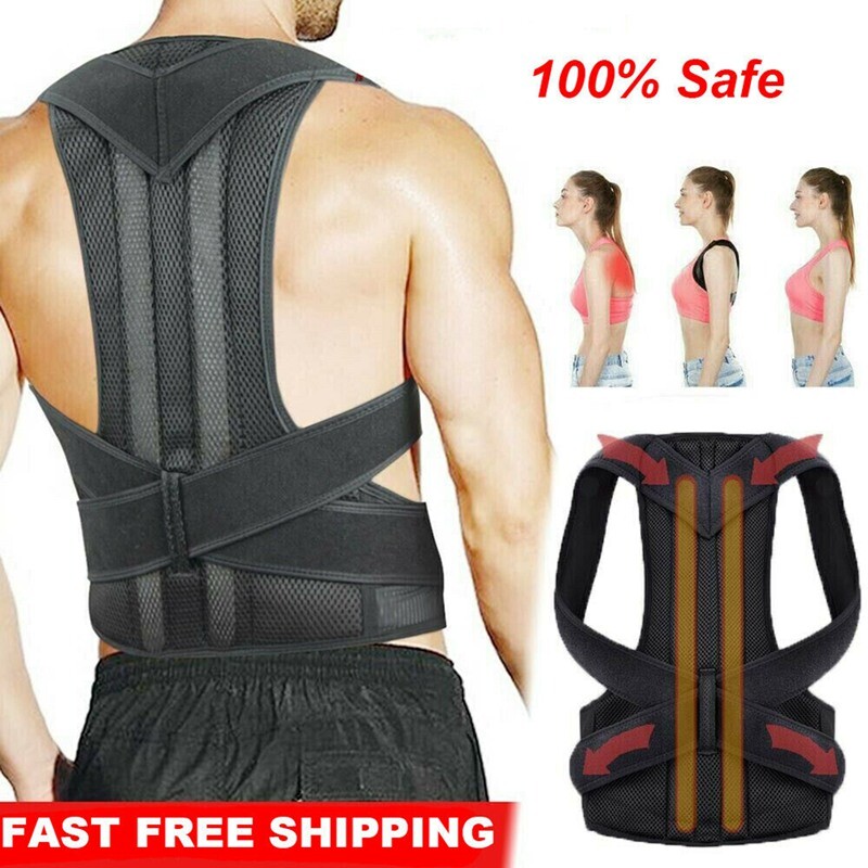 Back Brace Posture Corrector Women Men Shoulder Straightener Adjustable Support
