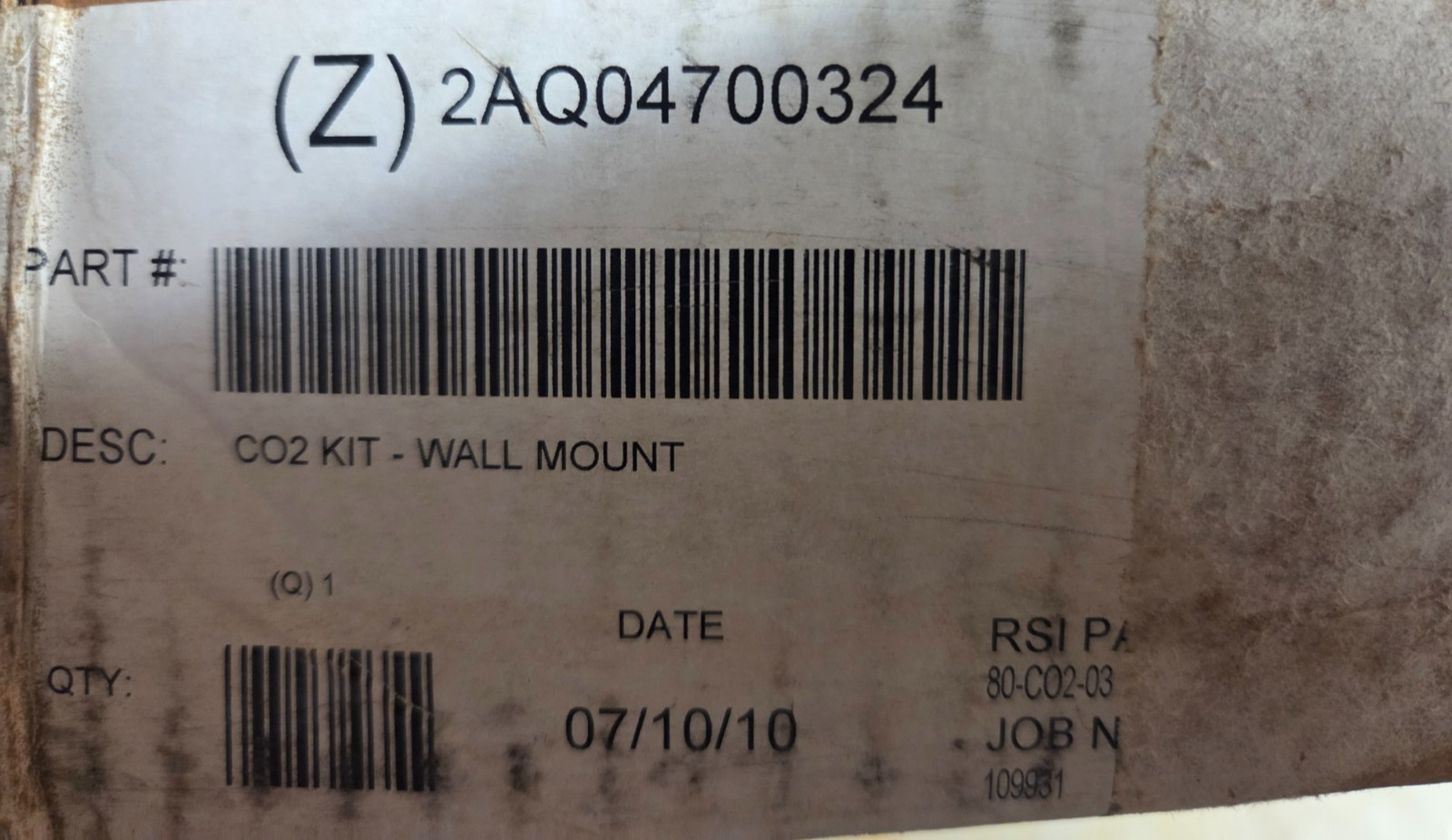 NEW OEM York Johnson Controls 2AQ04700324 CO2 Sensor Kit Ventostat Wall Mount Se