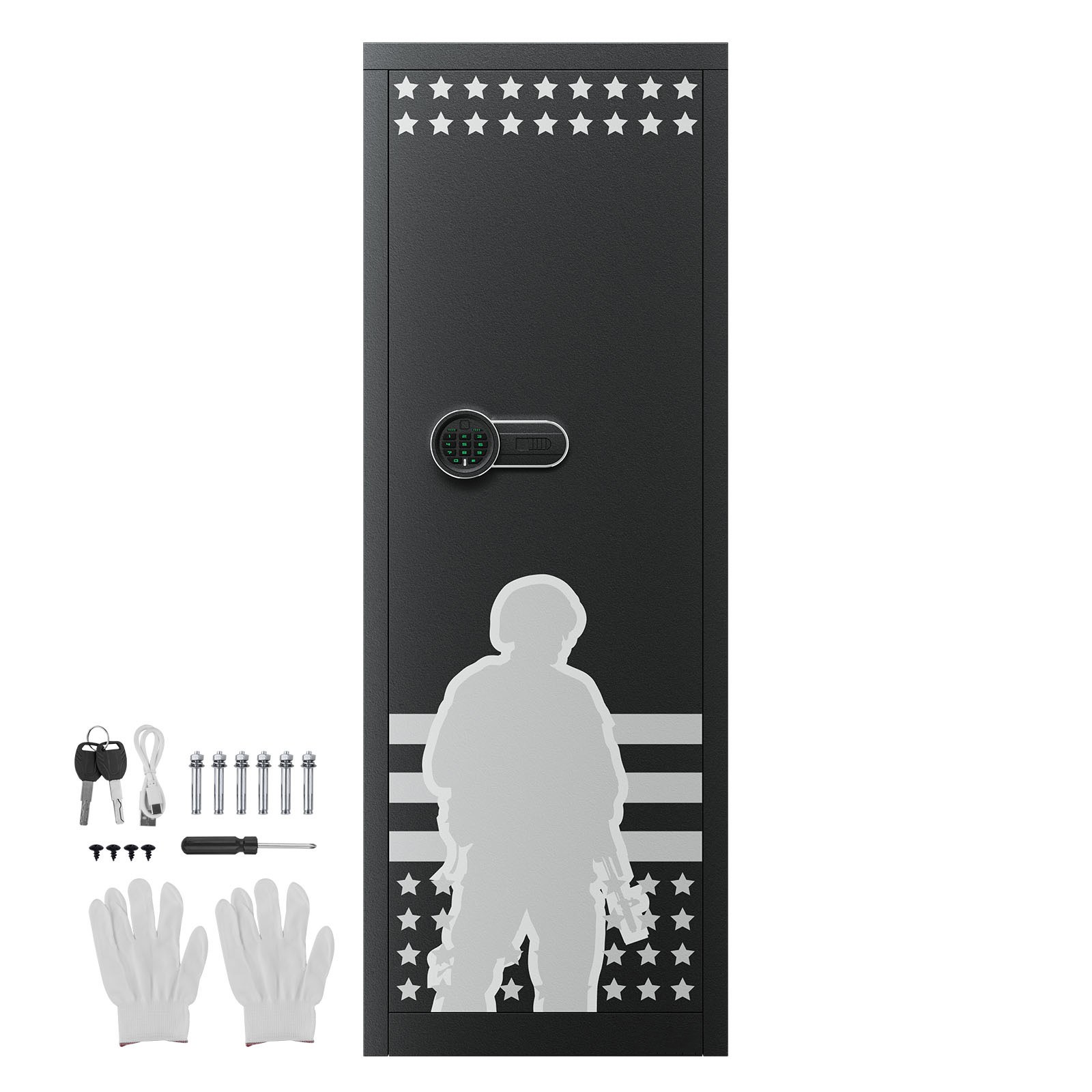 Uimoso 10-12 Gun Safe Cabinet for Rifles and Pistols, Assembly Required