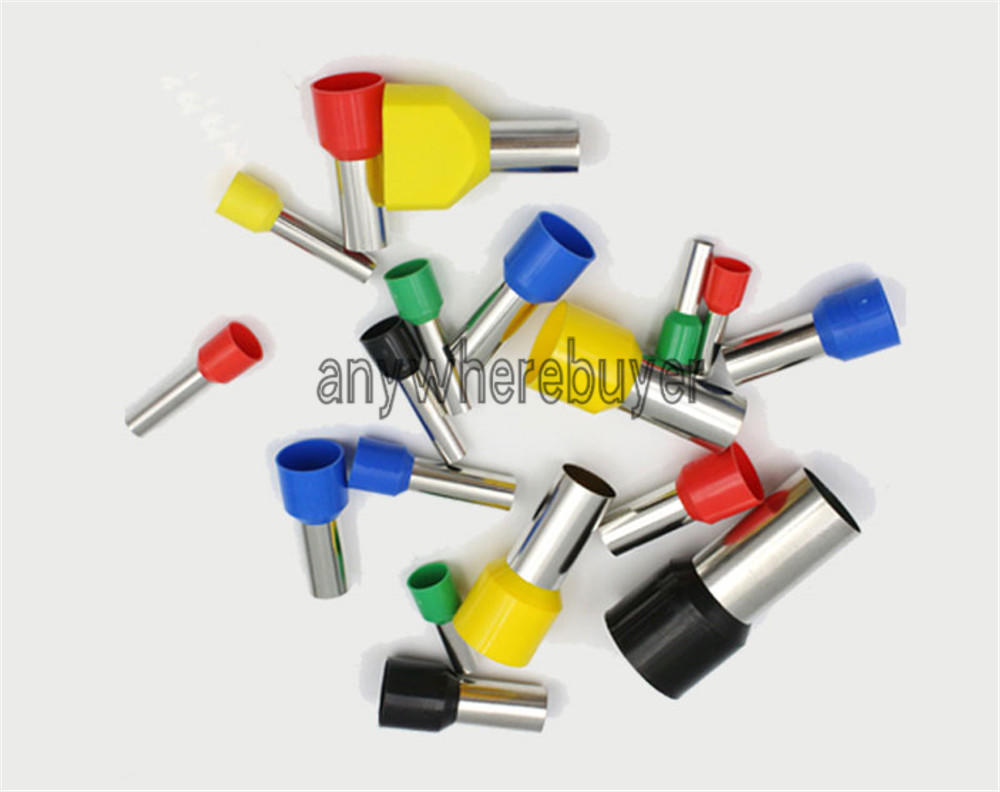 200 Pcs E7508 20AWG 0.75mm2 Wire Crimp Cord End Terminal Insulated Ferrule Blue