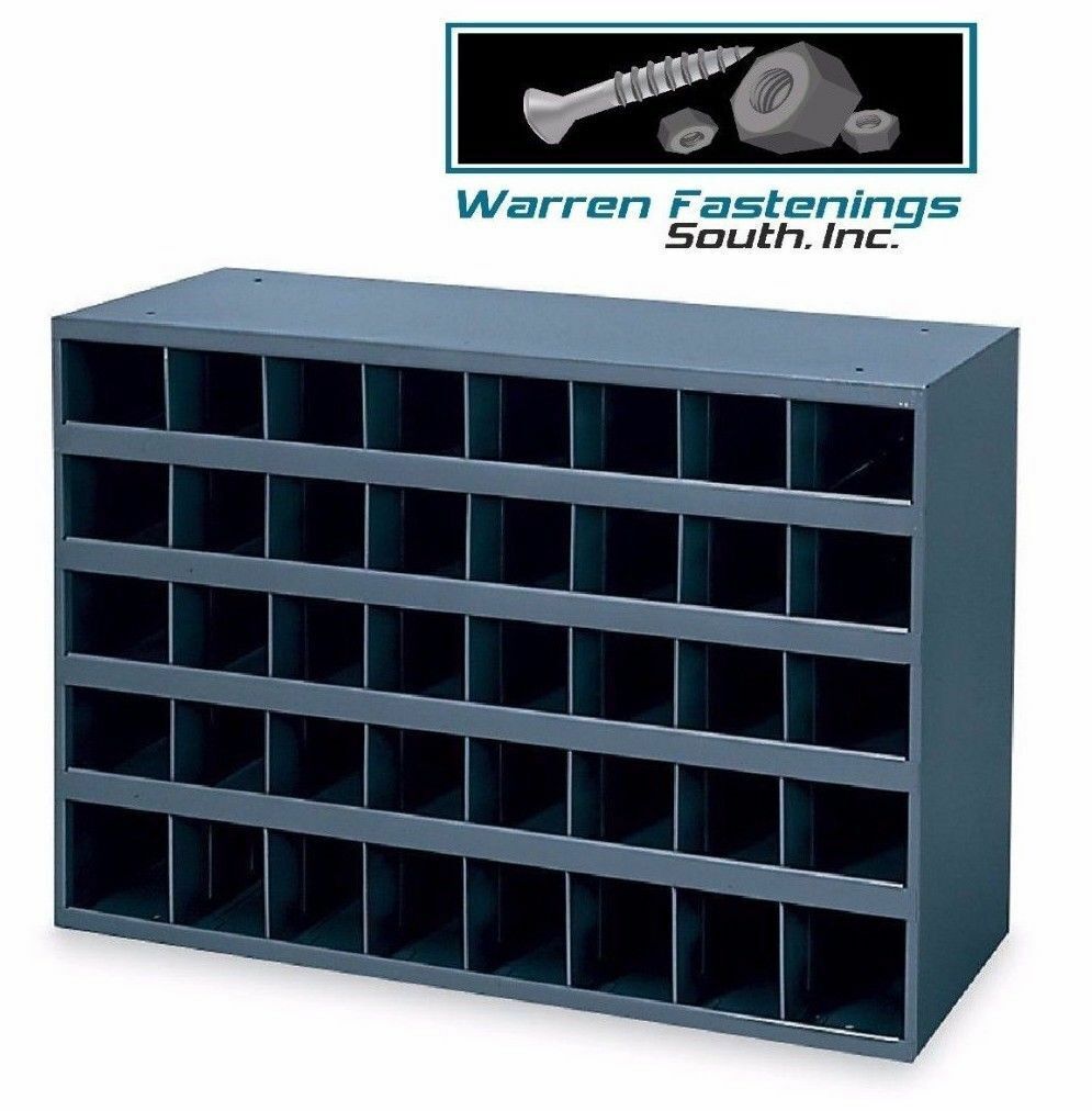 40 Hole Storage Bin Cabinet For Nuts Bolts And Fasteners And Pipe Fittings
