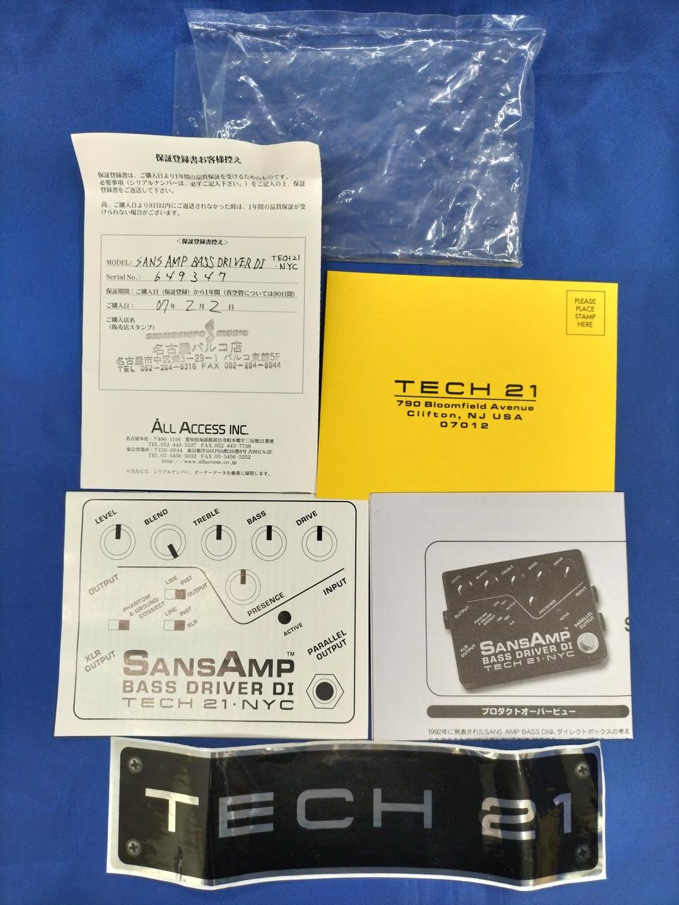 Tech21 Bass Driver DI Preamp Used