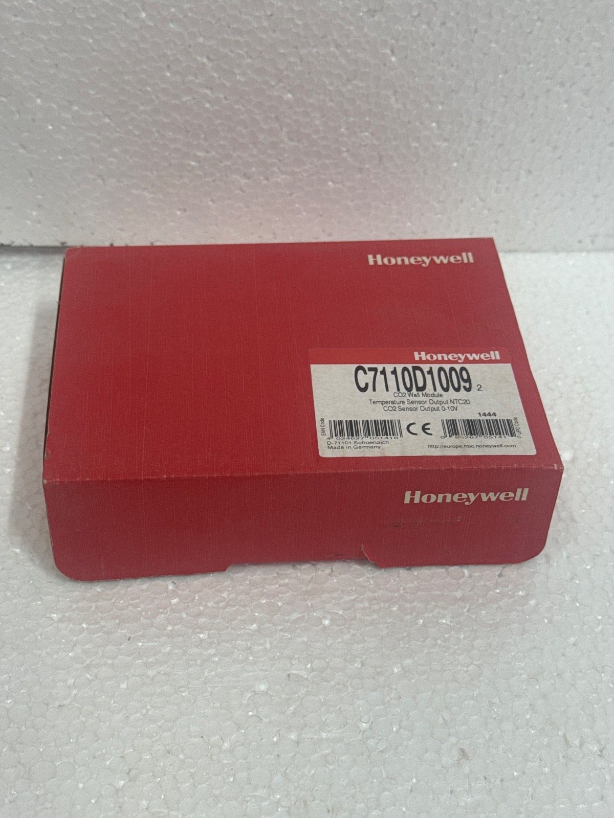 Honeywell C7110D1009 CO2 Wall Module Temp. Sensor Output NTC20