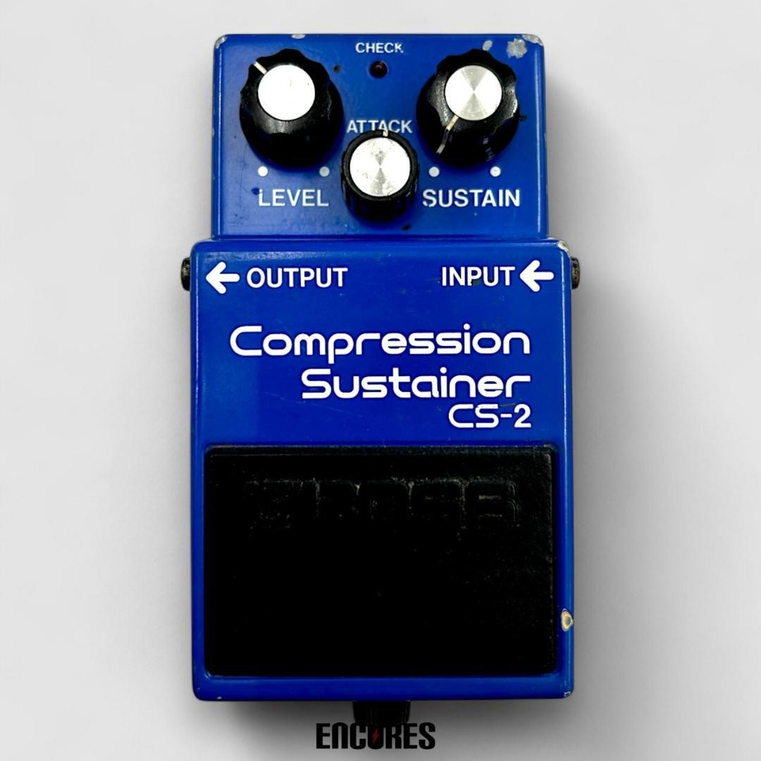 BOSS CS-2 Compression Sustainer Guitar Effects Pedal used
