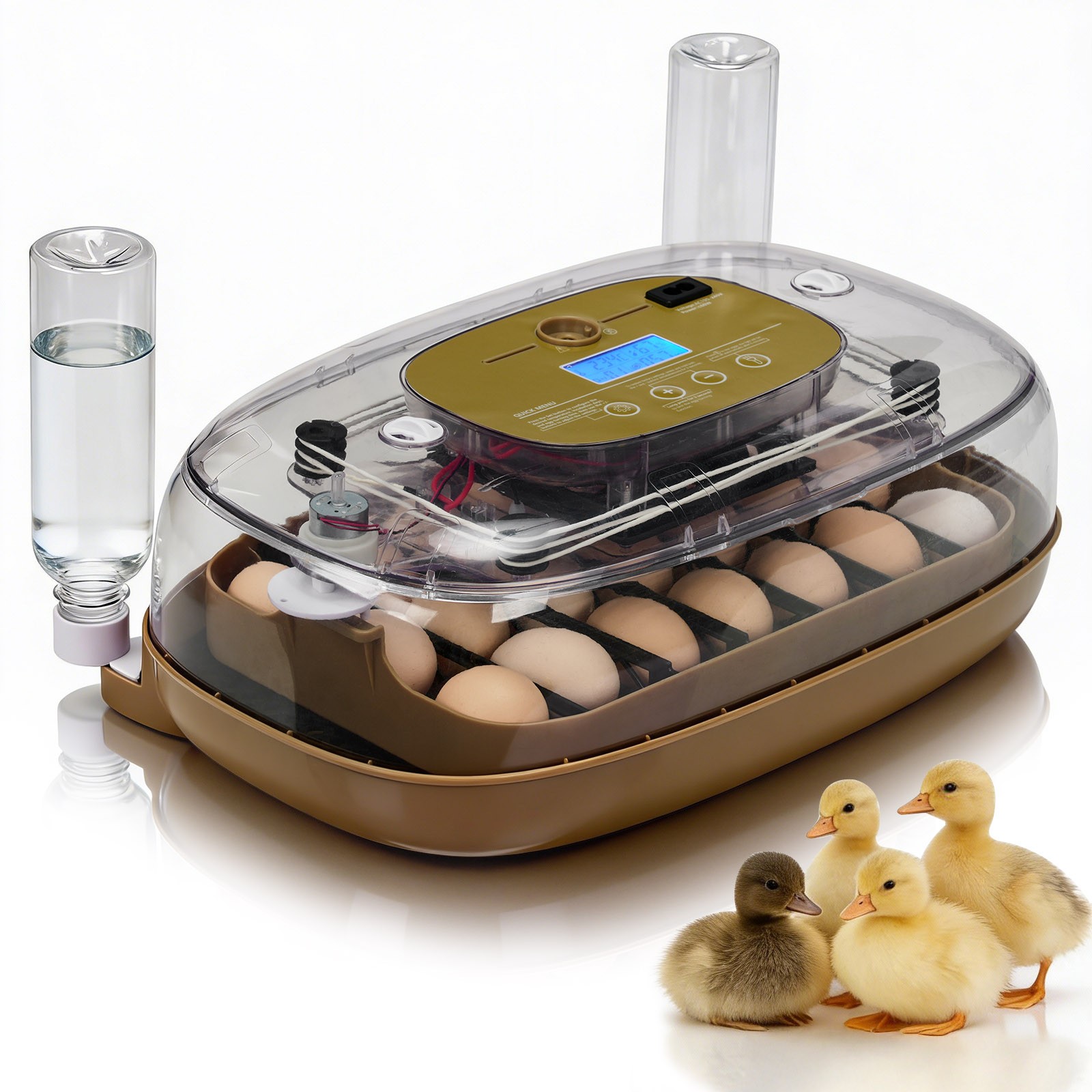 Automatic Egg Incubator for Hatching with Automatic Turning and Humidity-24 Egg