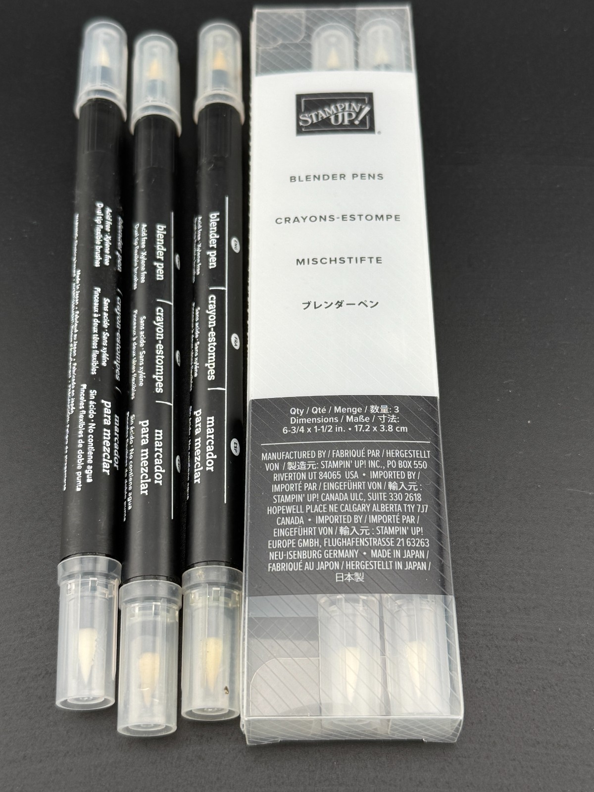 Stampin' Up! Blender Pens Paint with Stamp Ink 5pc Lot Stamping Paper Craft