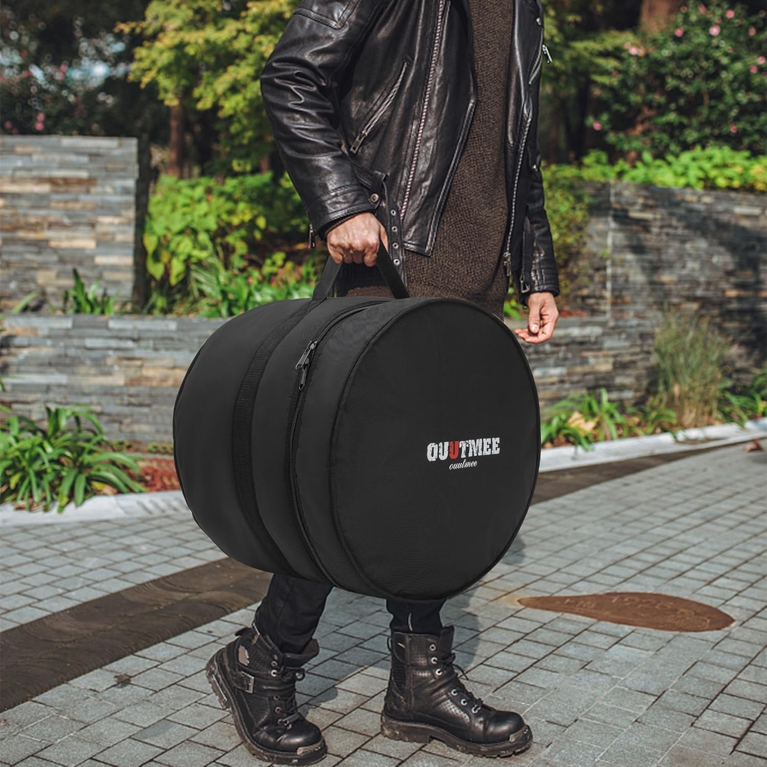 Water-Resistant Floor Tom Drum Case with Shoulder Strap - Ideal for Musicians