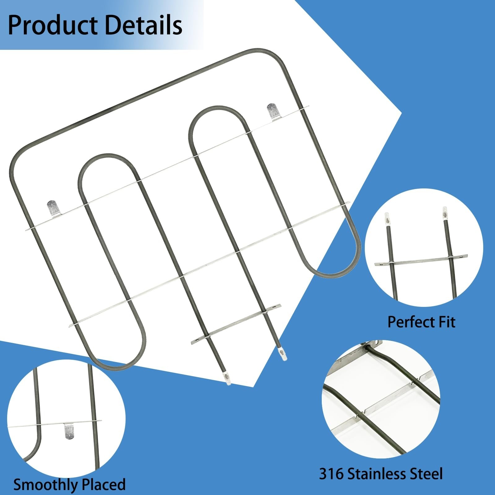 W10207398 Element-Bake Oven Heating Element Replacement Oven Bake Element Com...