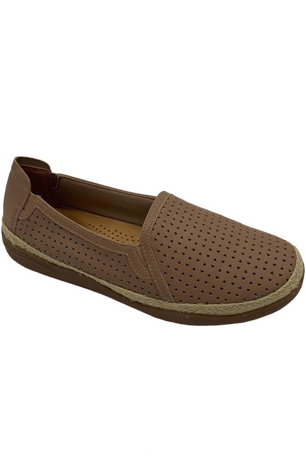 Clarks Collection Espadrille Slip-Ons Elaina Ruby Beige Leather