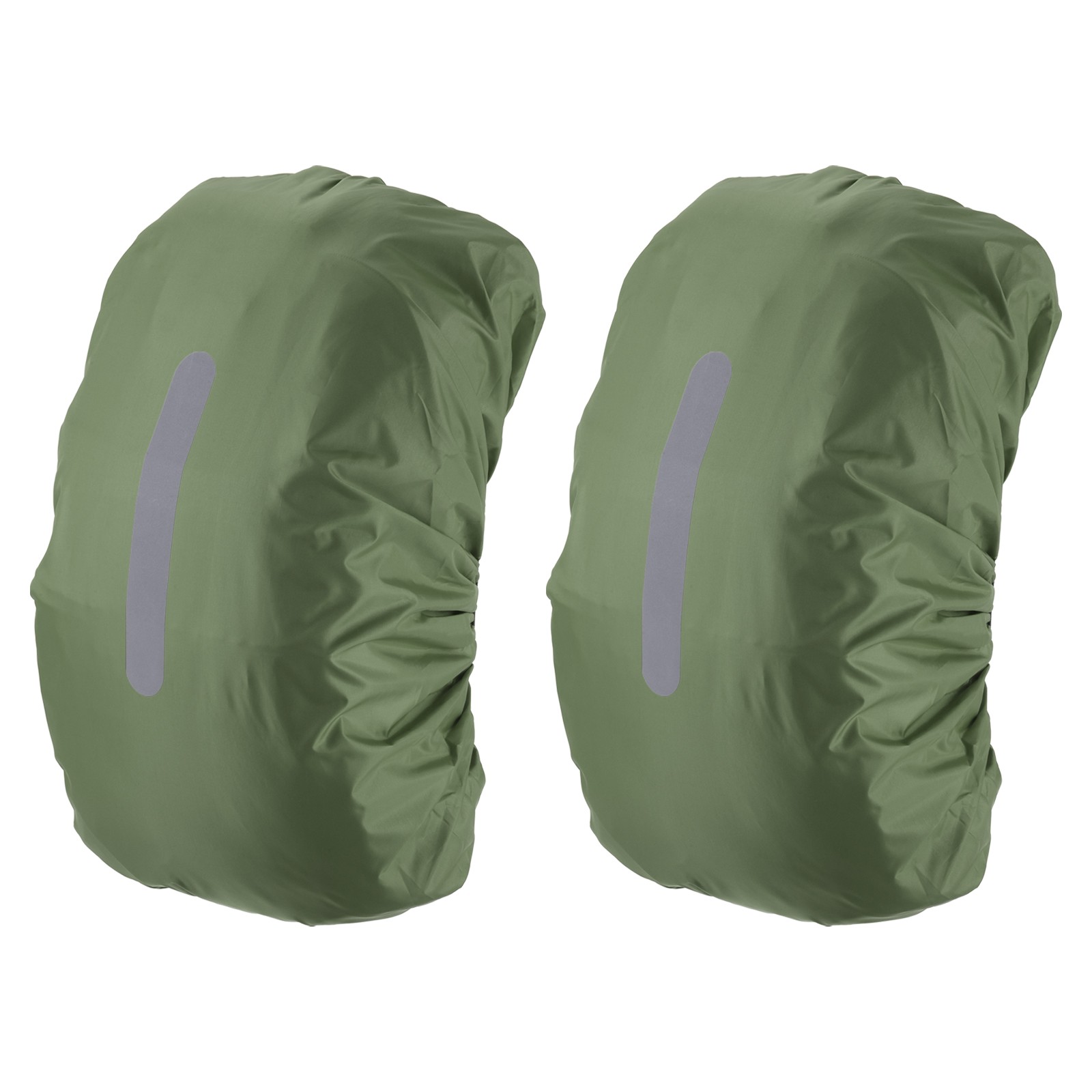 15-25L Waterproof Backpack Rain Cover 2 Pack with Vertical Strap XS Olive