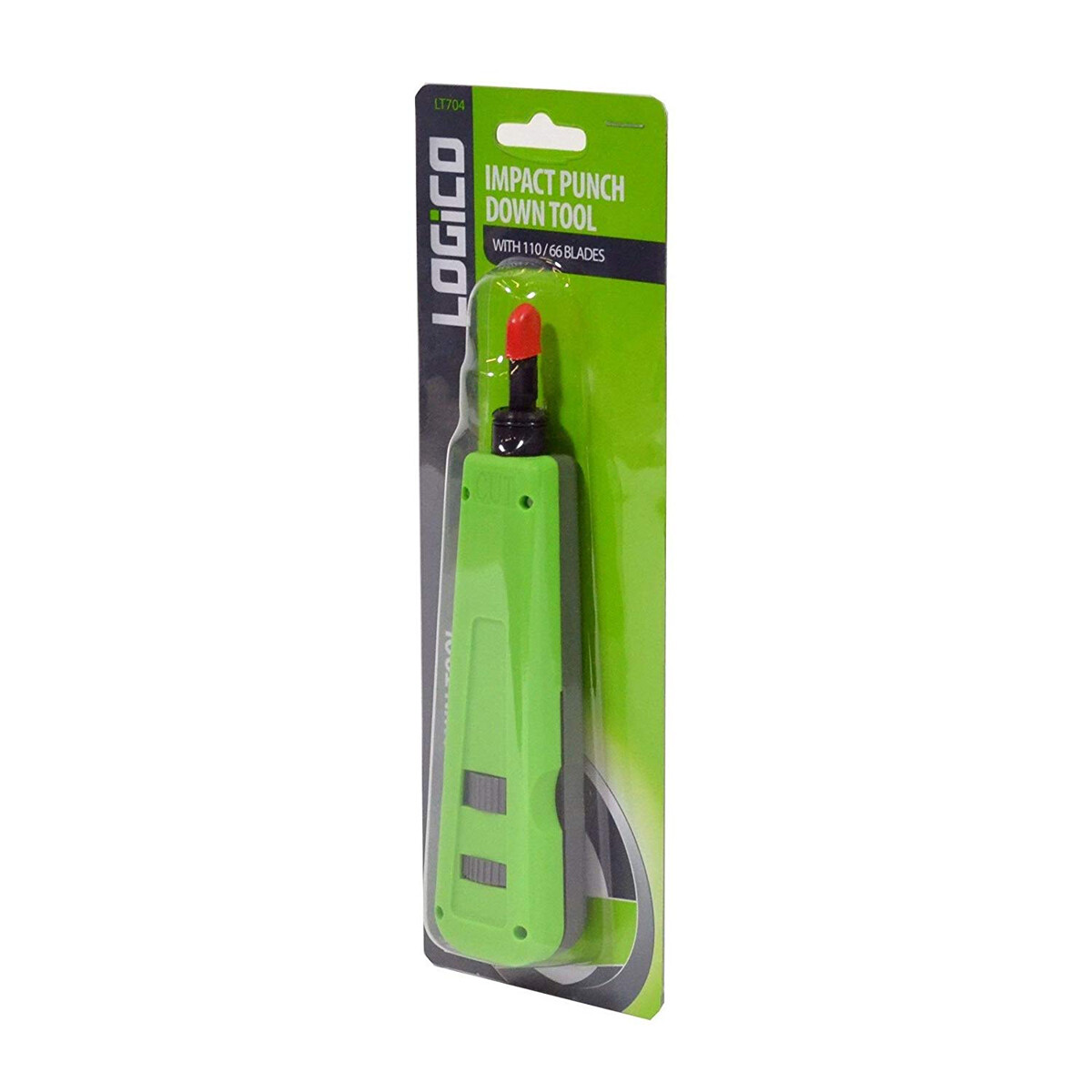CAT5E/CAT6 RJ Network Wire Cable Impact Punch Down Tool with 110/66 Blades