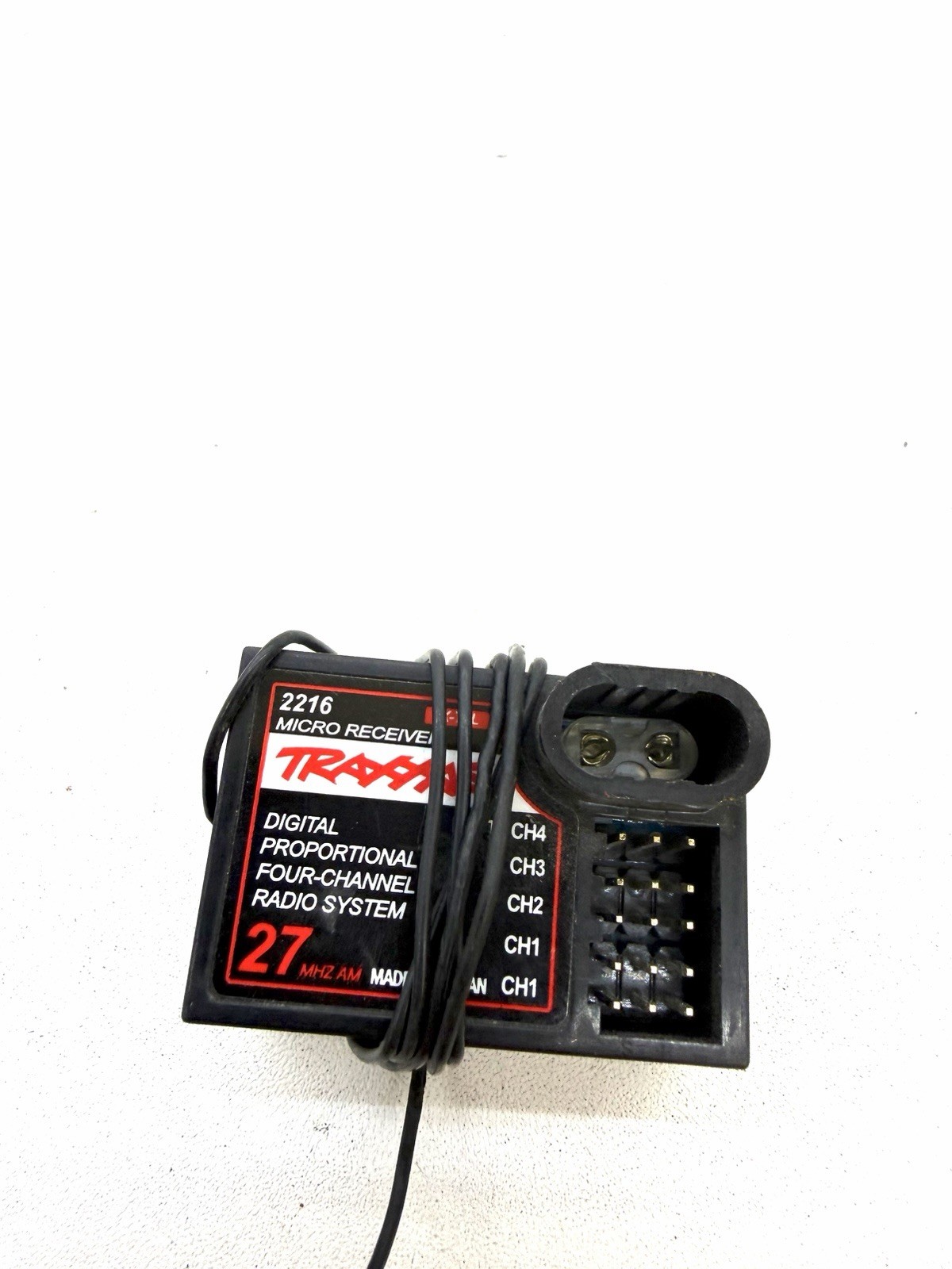 Traxxas 2216 27MHz Radio Receiver w/ No  Crystal Vintage
