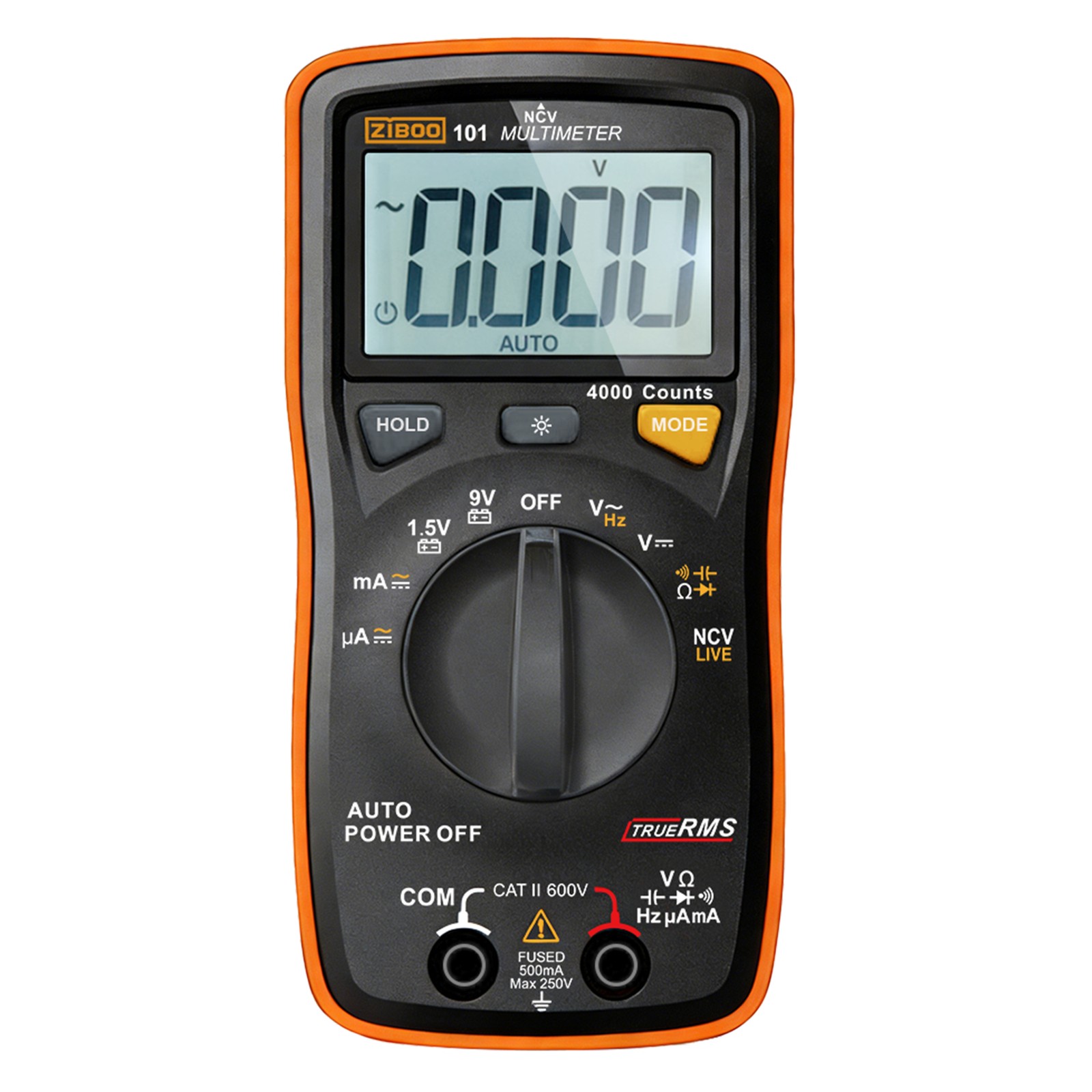 ZIBOO 101 Mini Digital Multimeter TRMS Pocket Multi Tester AC/DC Current NCV