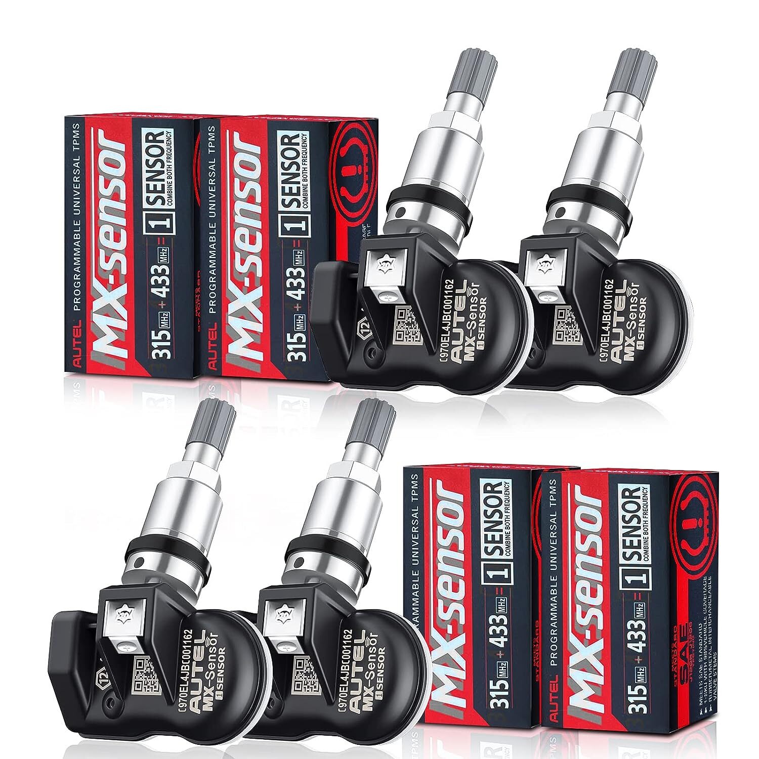 Autel MX-Sensor 315MHz & 433MHz programmable TPMS Universal Tire Pressure Sensor
