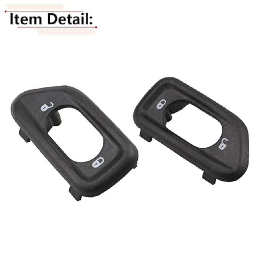 1Pair Door Lock Switch Bezel Fit for Wrangler JK Model, for 2011 2012 2013 2014