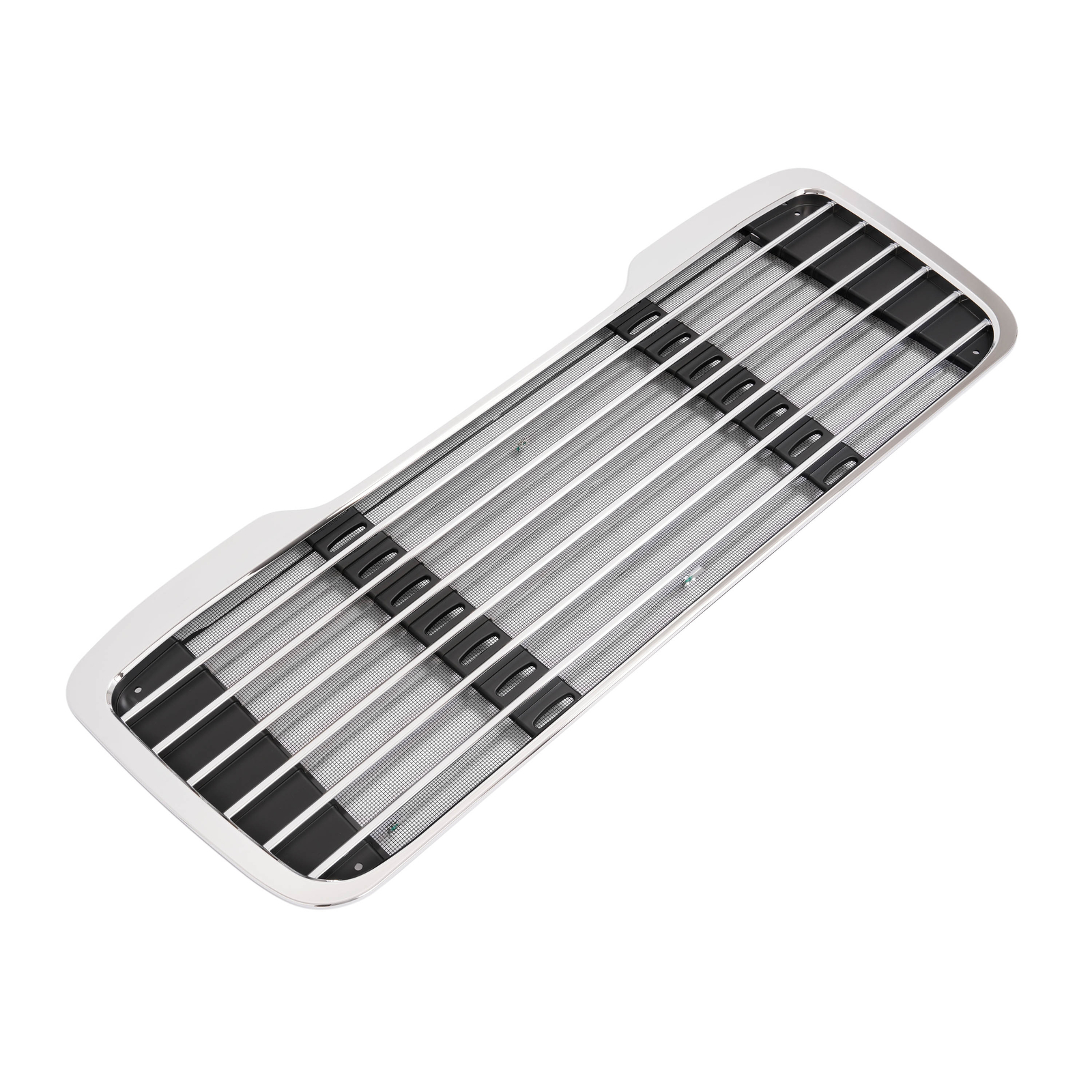 For Freightliner M2 2002-2022 Chrome Front Upper Bumper Grille ABS w/Bug Screen