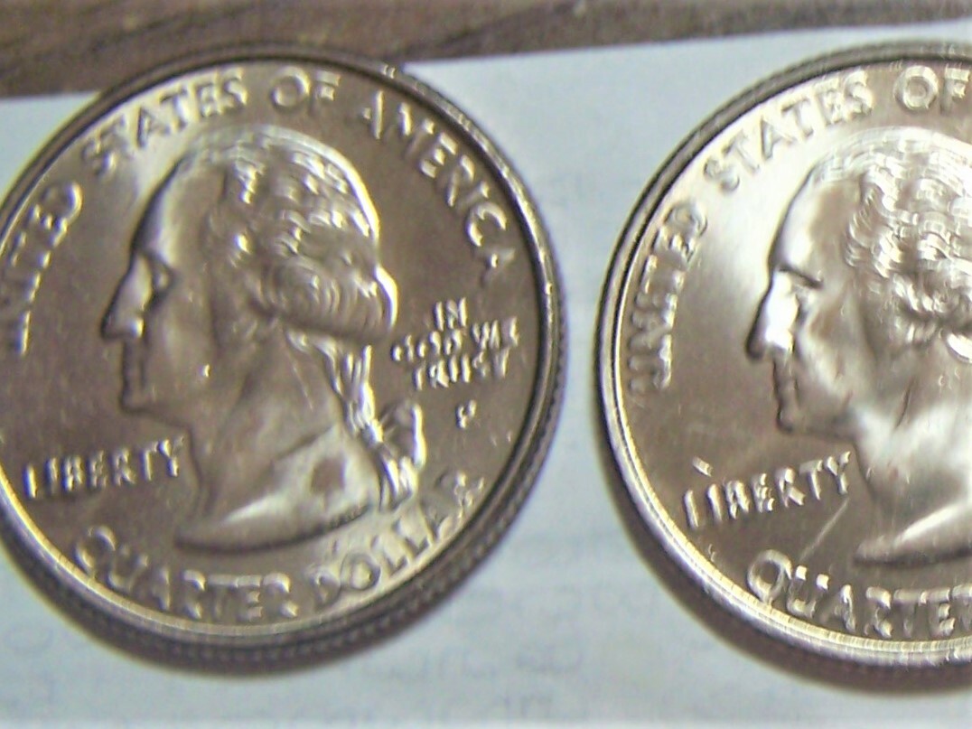 (4) COINS TTL NH STATE QUARTERS DETERIORATION DOUBLING