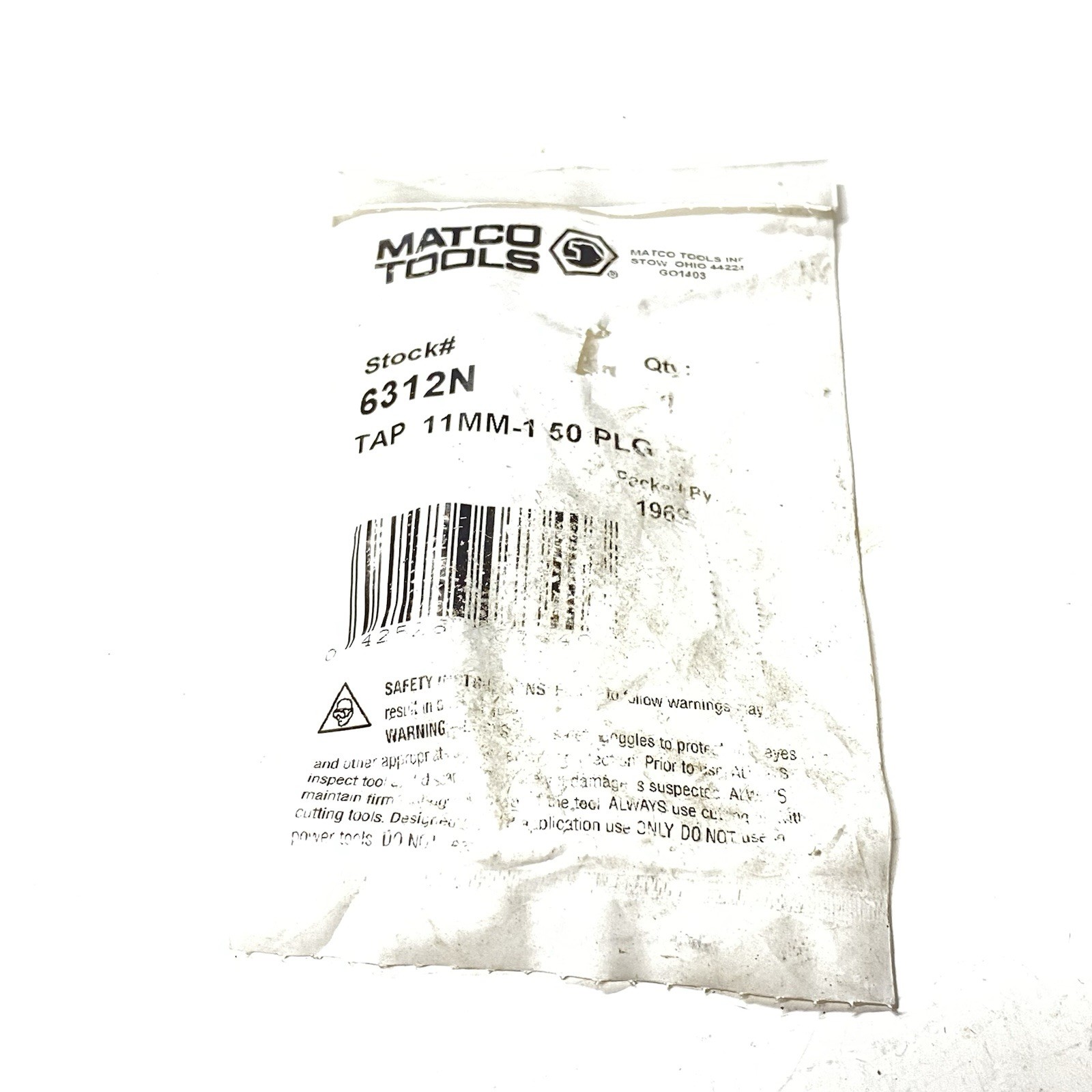 Matco Tools 6312-N 11mm-1.50 Tap
