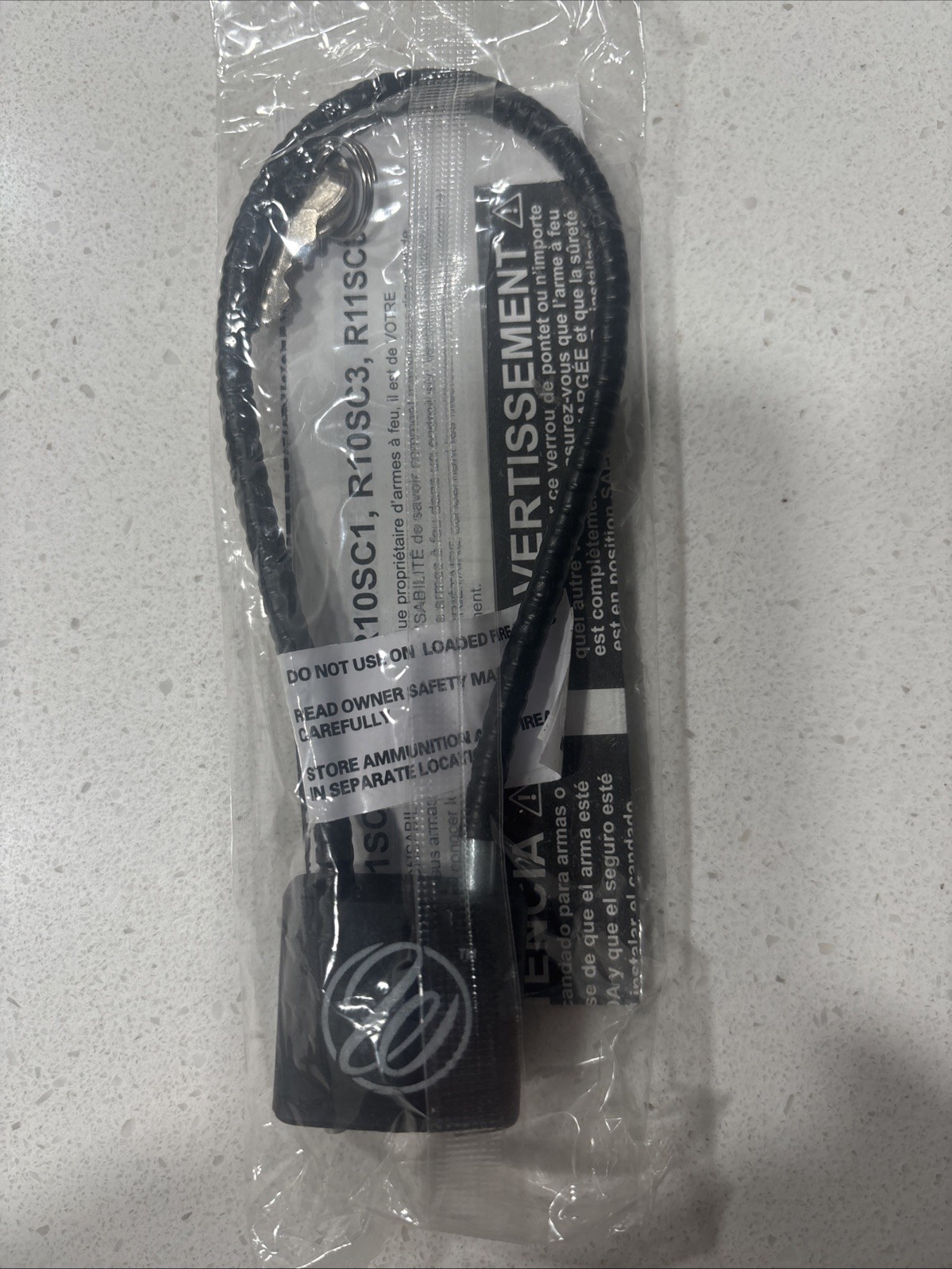 Weatherby Firearm Safety Factory Gun Cable Lock w/ Two Keys Black 30mm