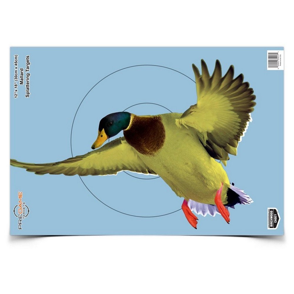 Birchwood Casey Pregame 12 X 18 Inch Duck Targets Full-Color Images 8 Pack 35407