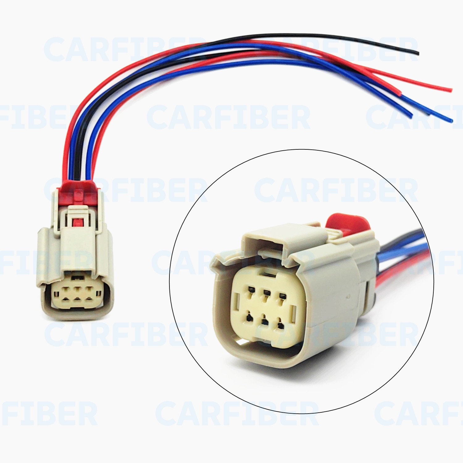 6-Way LED Headlamp Headlight Pigtail Connector Fits Chevrolet Cruze 2016-2019
