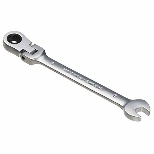 8mm Metric Chrome Flexible Head Ratchet Action Wrench Spanner Nut Tool