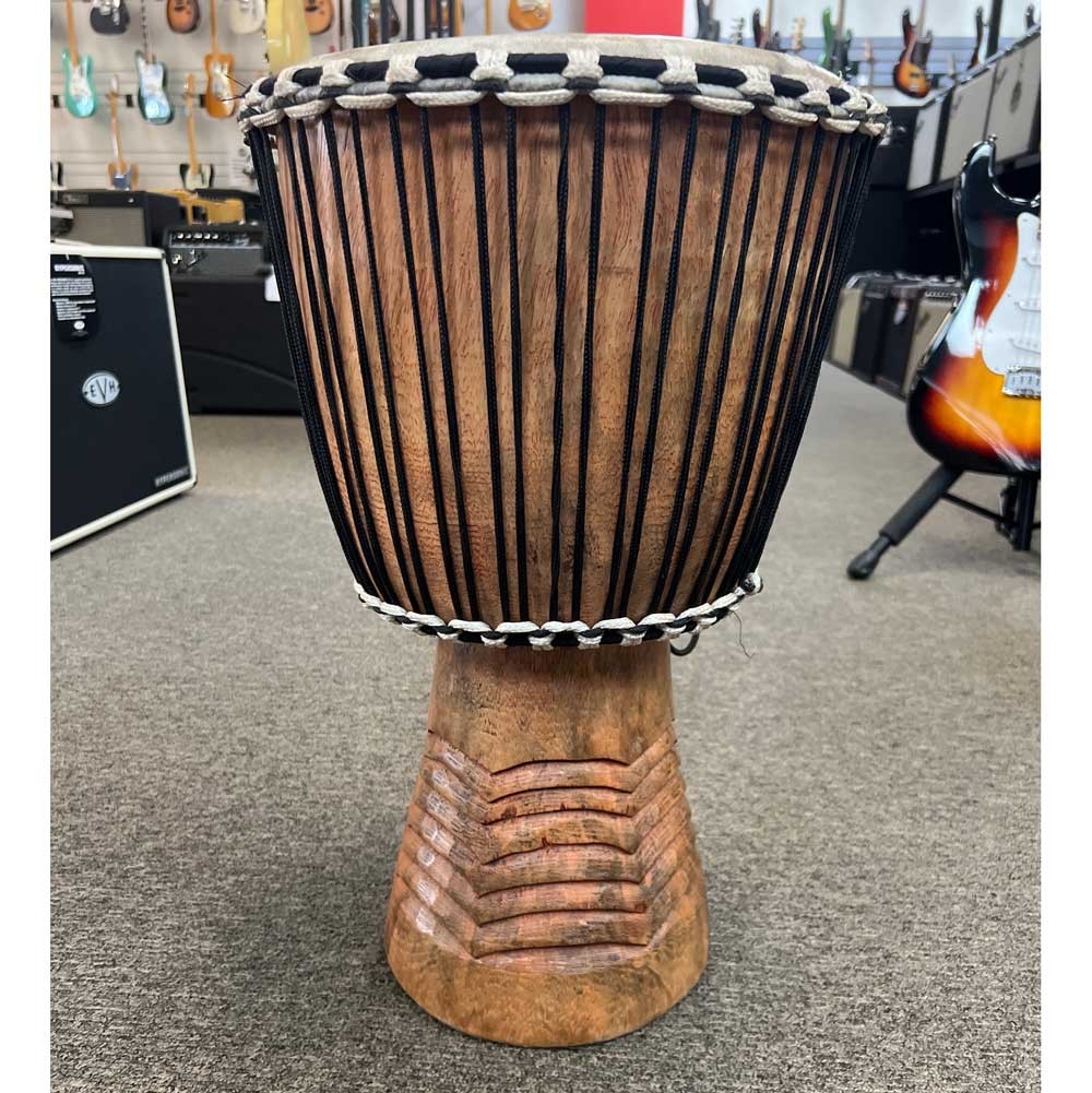 11in Rope Tuned Guinea Wood Goatskin Drum (Pre-Owned)
