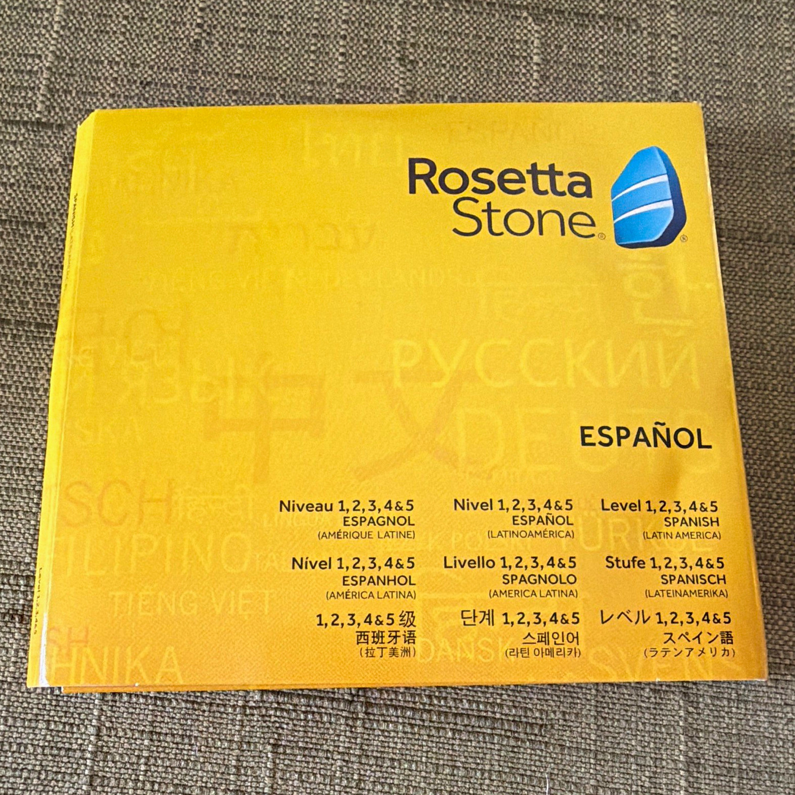 Rosetta Stone Español Spanish Levels 1-5 Language Course Software CD