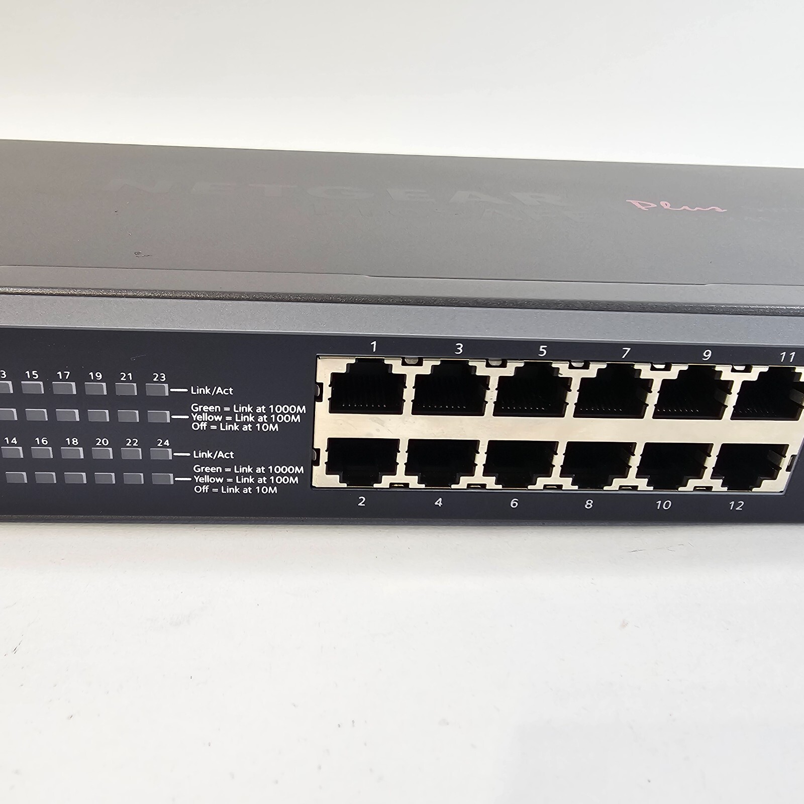 NETGEAR JGS524Ev2 ProSafe 24-Port Gigabit Plus Network Switch - Tested & Working