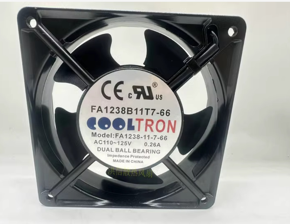 1 PC COOLTRON FAN FA1238B11T7-66 110V-125V 0.26A FA1238-11-7-66 #jia @106