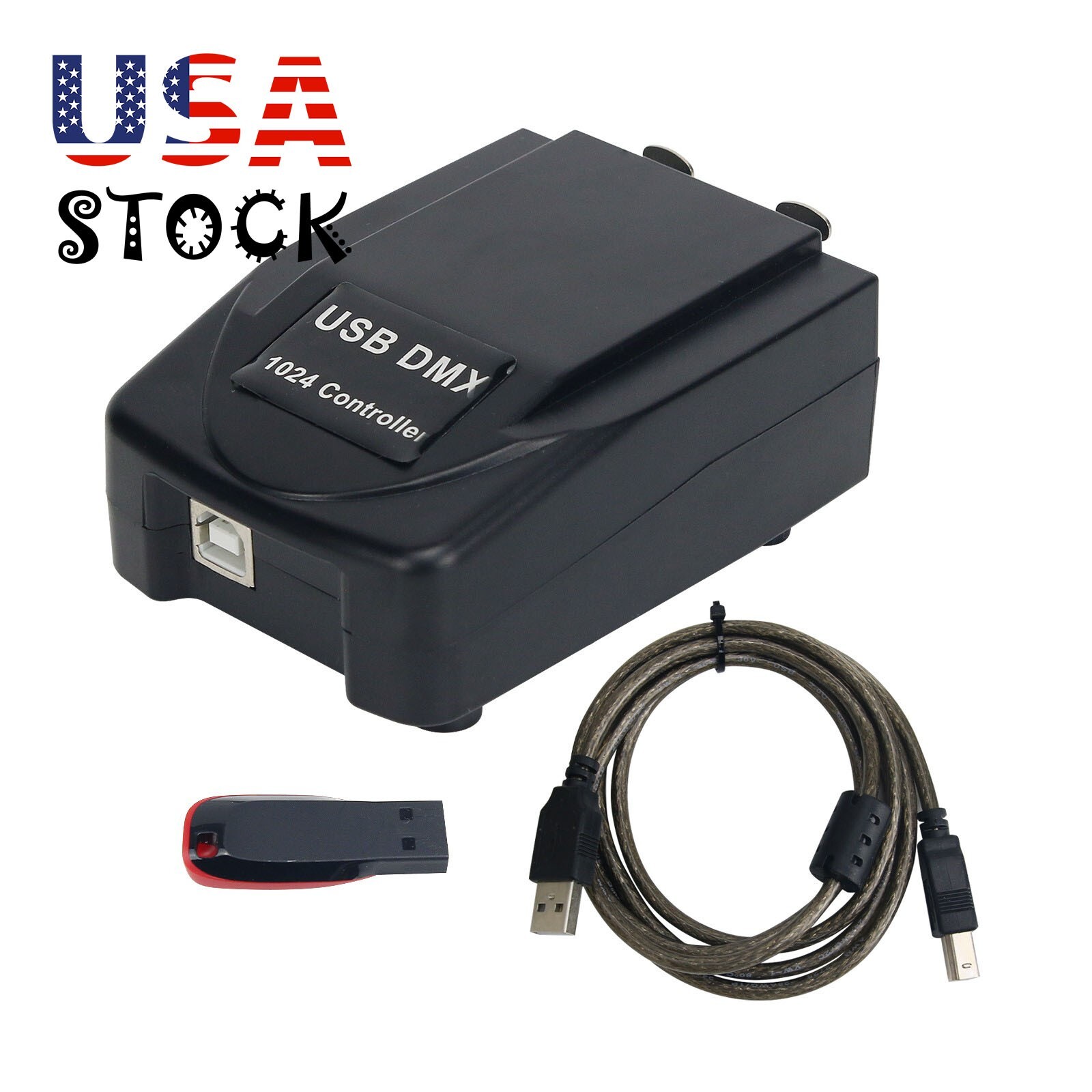 USA stock TP-D17 3-Core for Light-jockey Stage Light Controller USB Controller