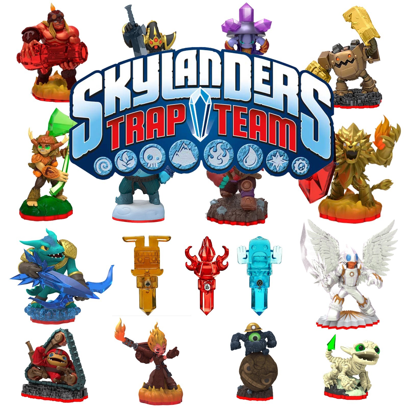 Skylanders Trap Team Characters Figures