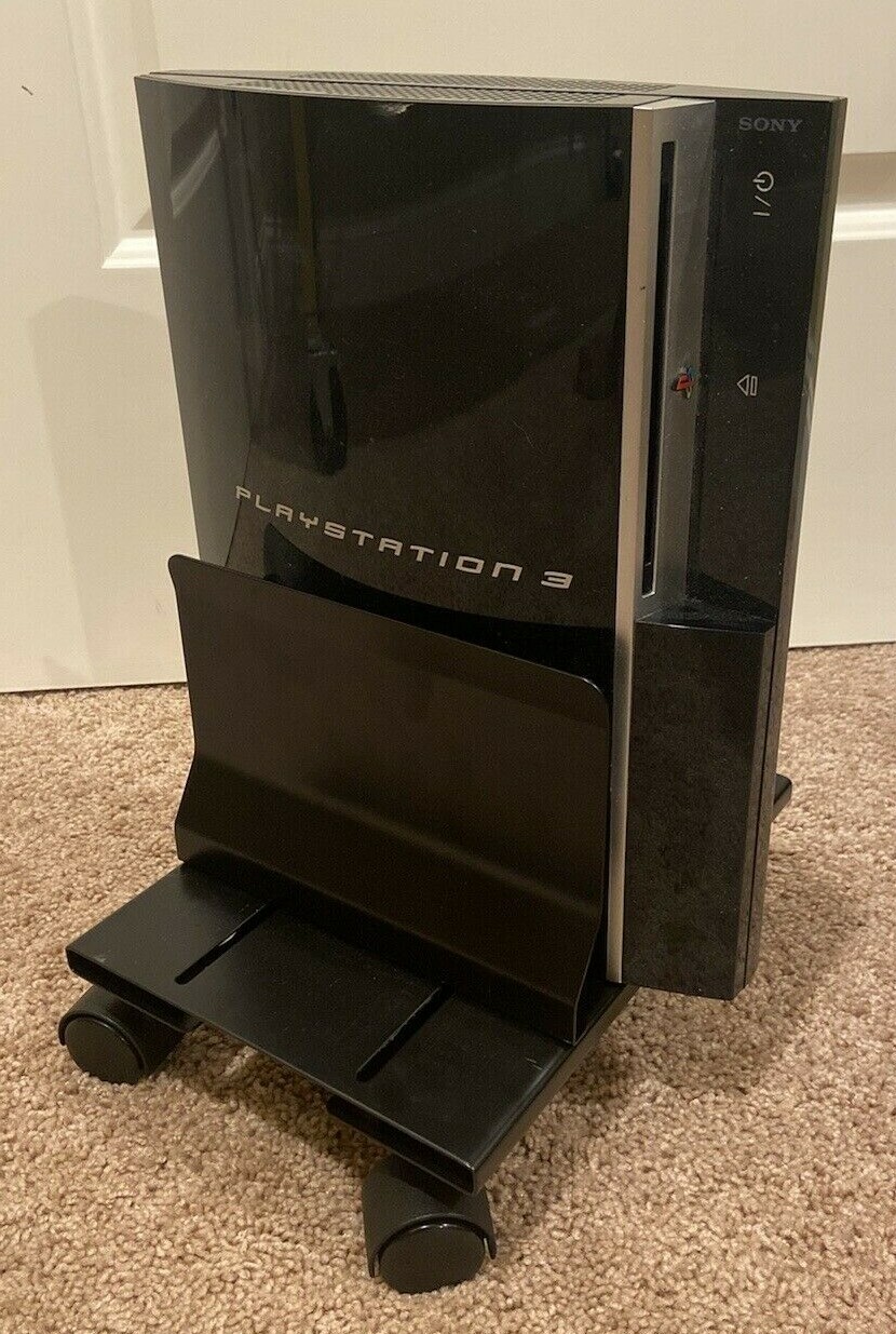 Gaming Console Computer Cart BLACK WITH CASTERS NIB