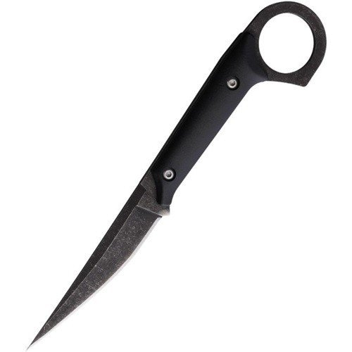 ElitEdge Fixed Knife 3.25" 440 Steel Full Tang Blade Black Synthetic Handle