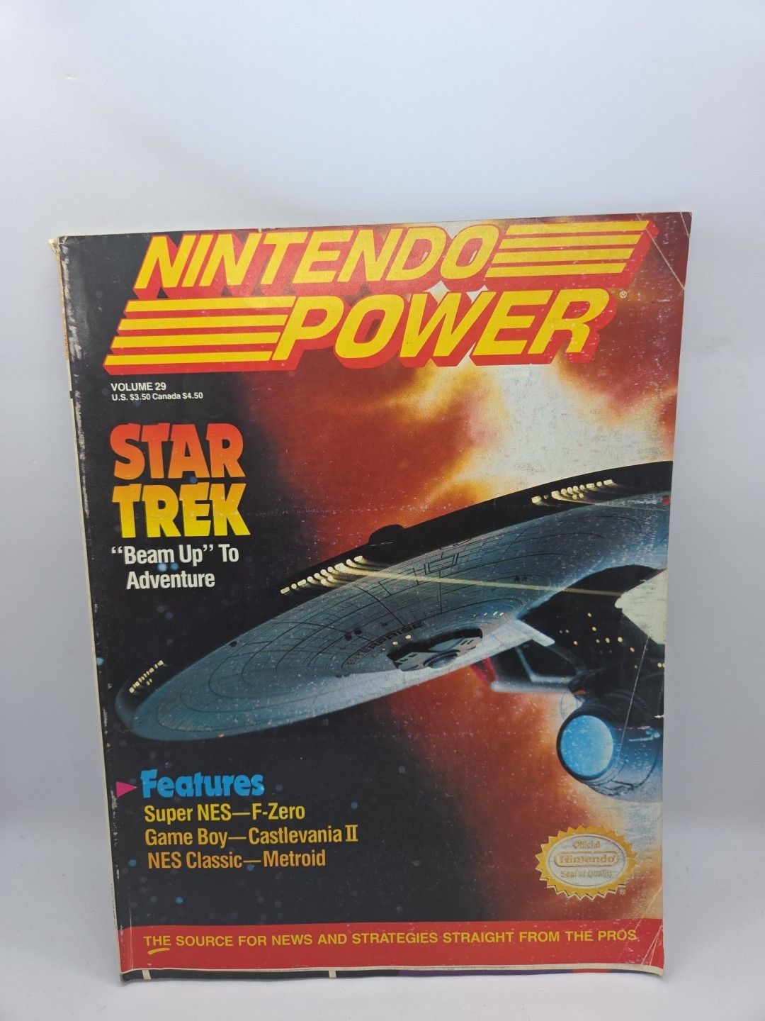 Nintendo Power 29 Star Trek with poster/inserts Complete Good