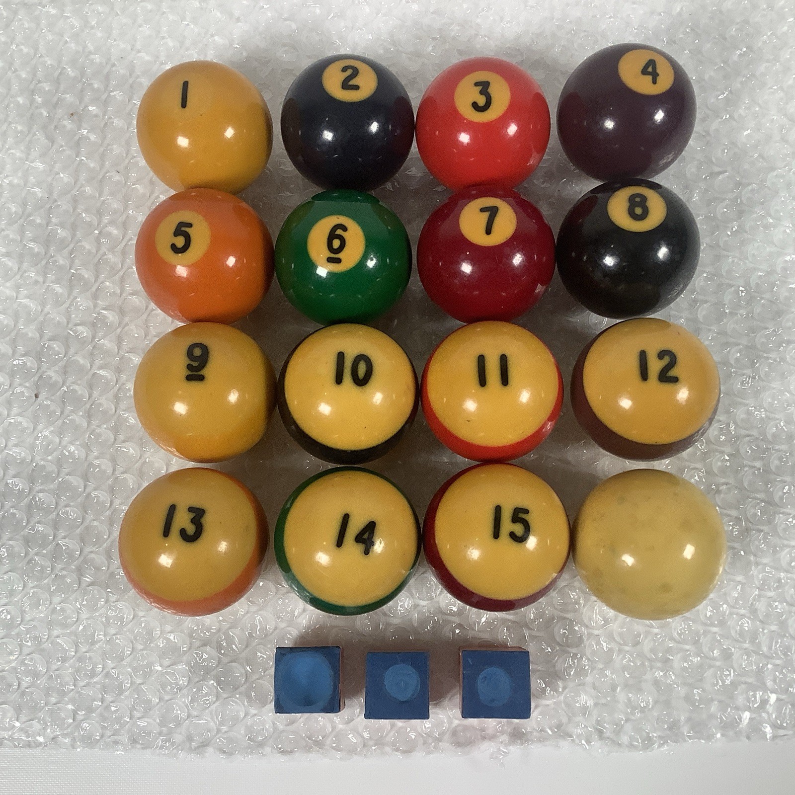 Vintage Aramith Belgian Billiard Pool Balls 2 1/4" Complete Set