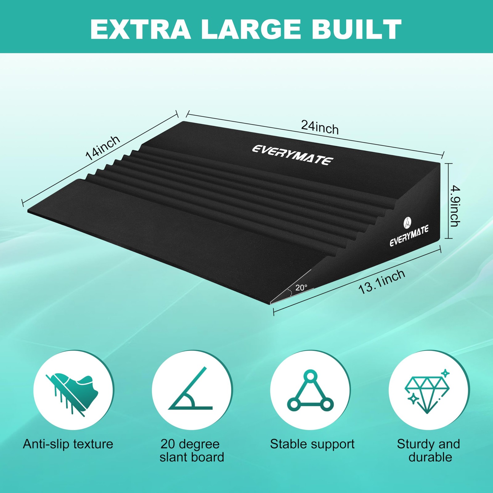 Squat Wedge, Extra Large Squat Wedge Block, Squat Wedges Weightlifting, Calf ...