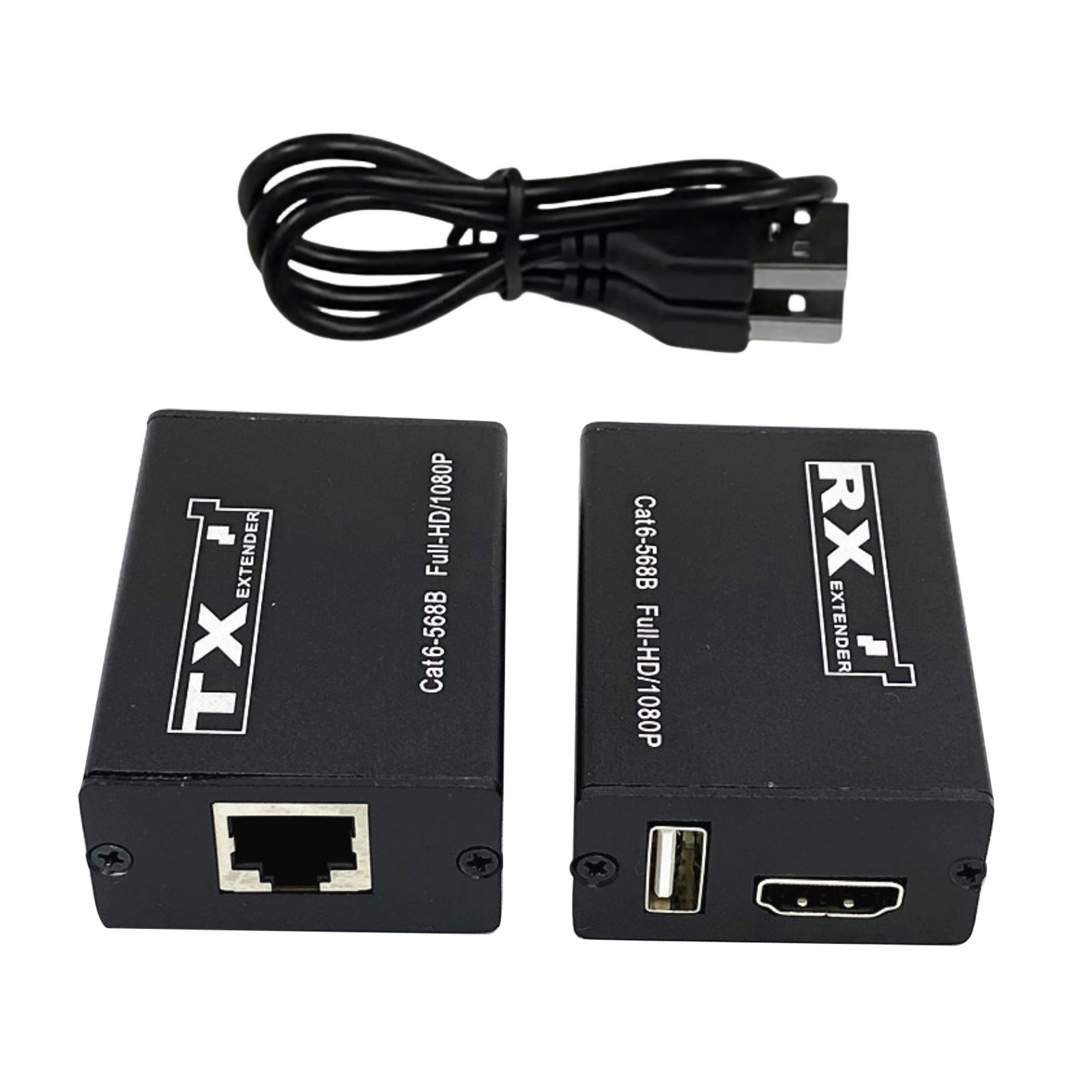 New USB KVM HDMI Extender RJ45 Cat6 Ethernet Network Cable For DVR NVR Recorder