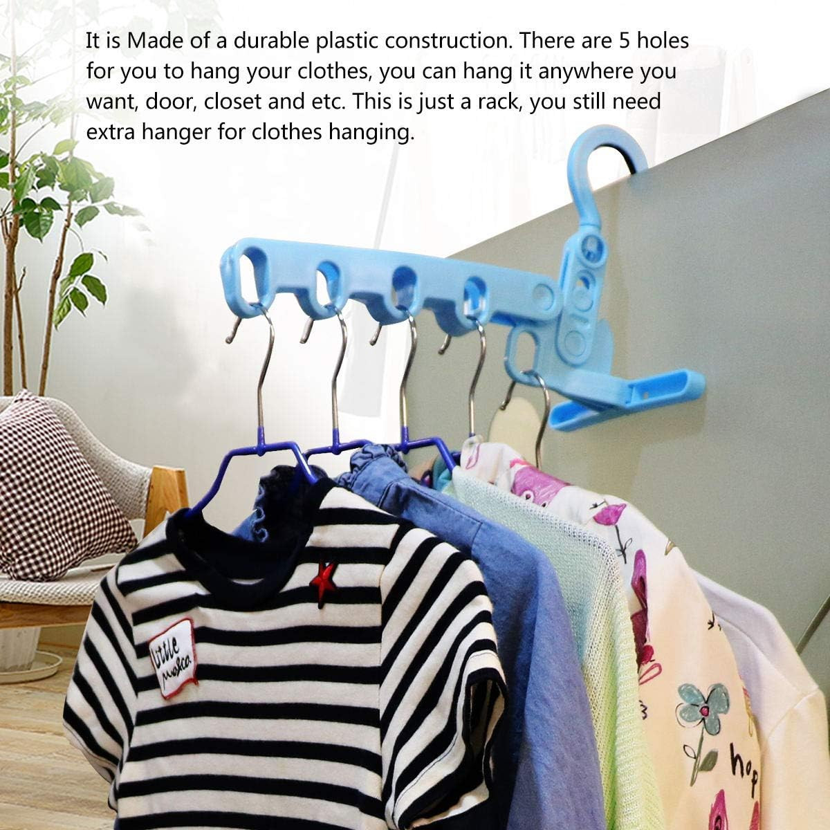 Plastic Multi-Function Hangers,Drying Rack,Suit Hangers,Travel Pink