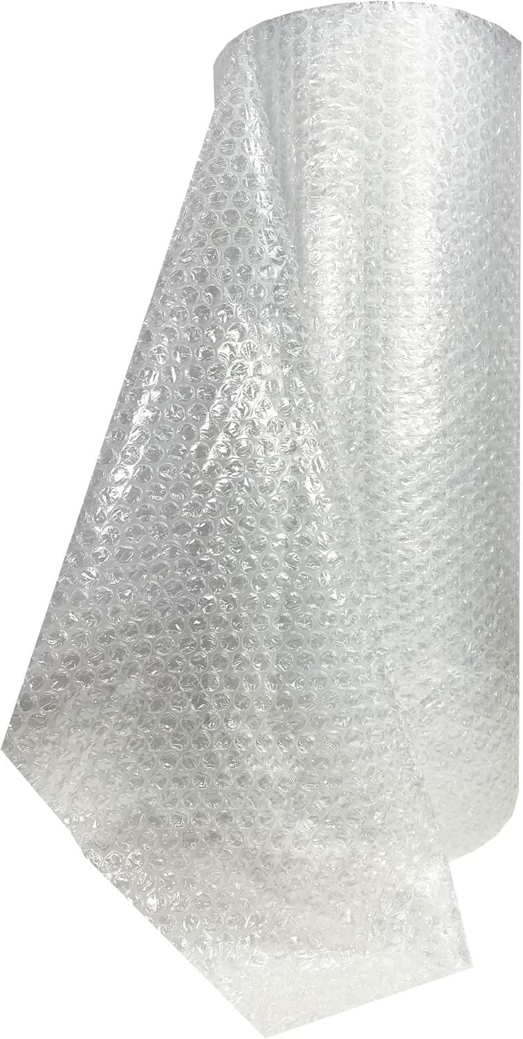 Bubble Cushioning Wrap Roll 48" Wide x 100 ft - Medium Bubbles 5/16", Clear