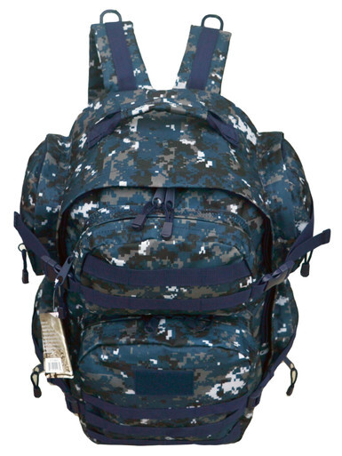 Explorer Backpack Military Assault Pack with Molle Attachments, Navy Digital