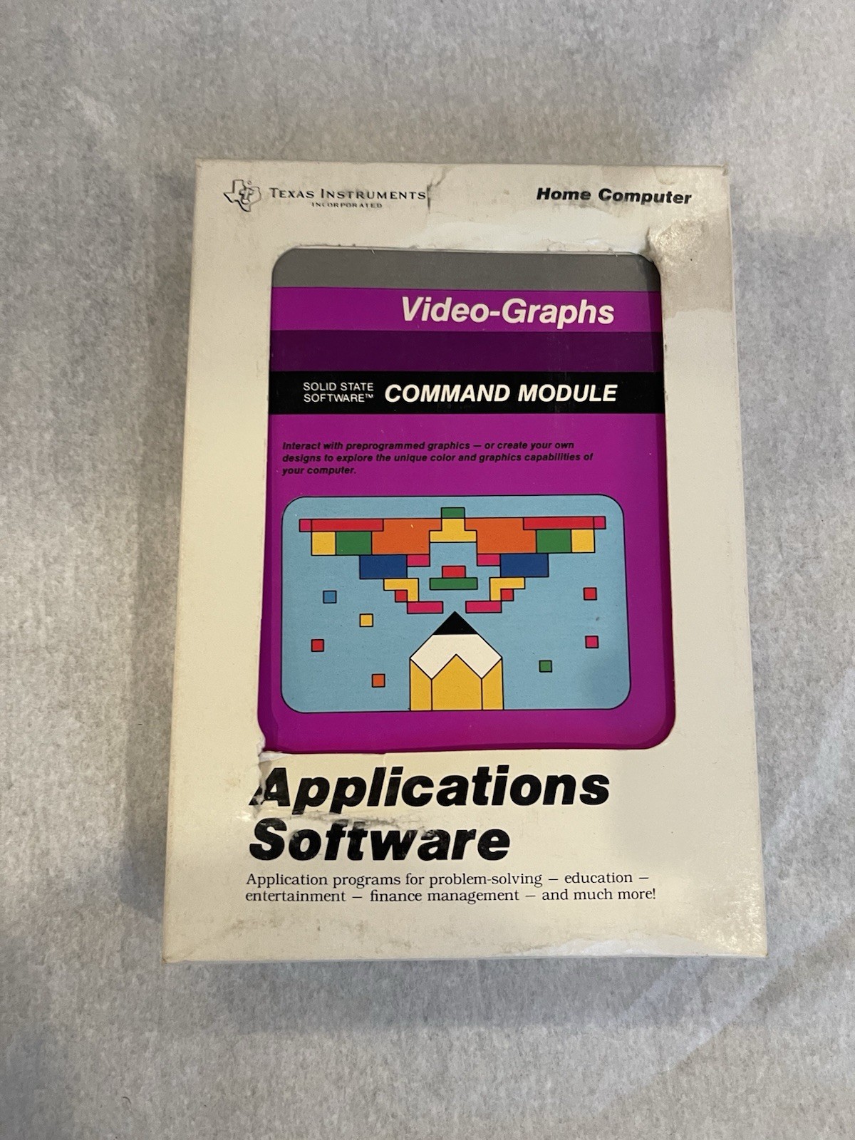 Computer Applications Software - Video Graphs- Texas Instruments TI-99/4a