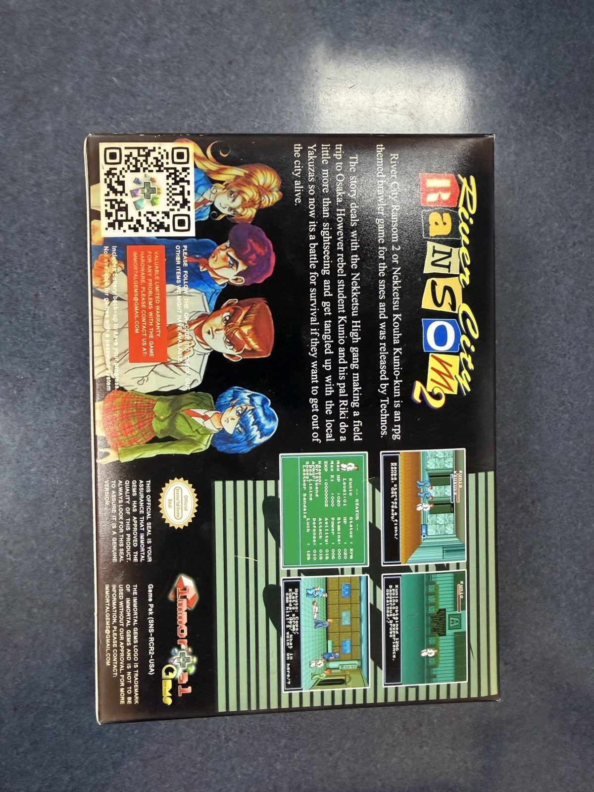 River City Ransom 2 SNES Box ONLY