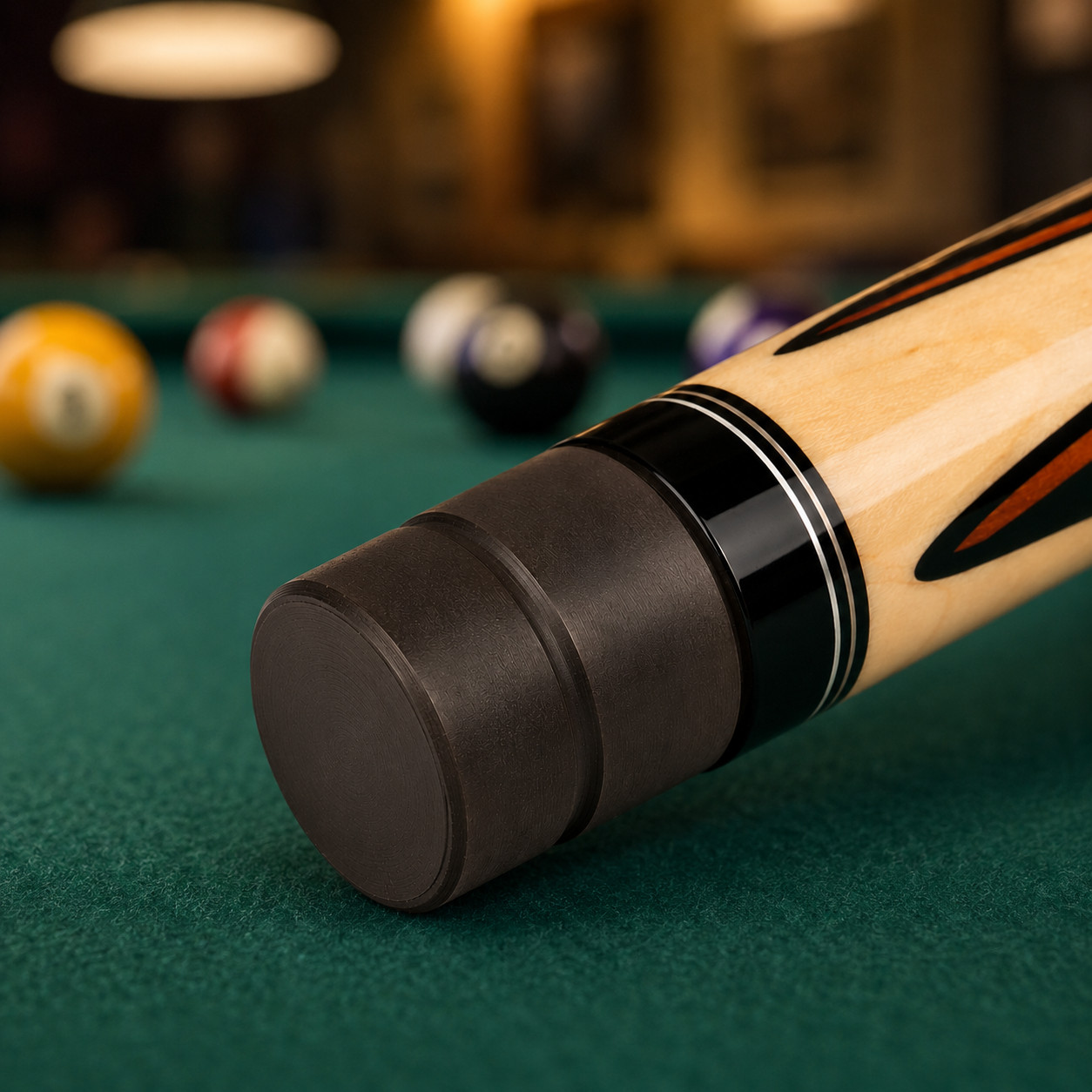 Thread protector Thread guard Joint protector for billiard cue black 5/16x14
