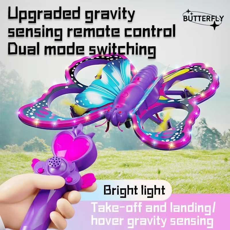 Remote Control Kids Glitter Butterfly Drone