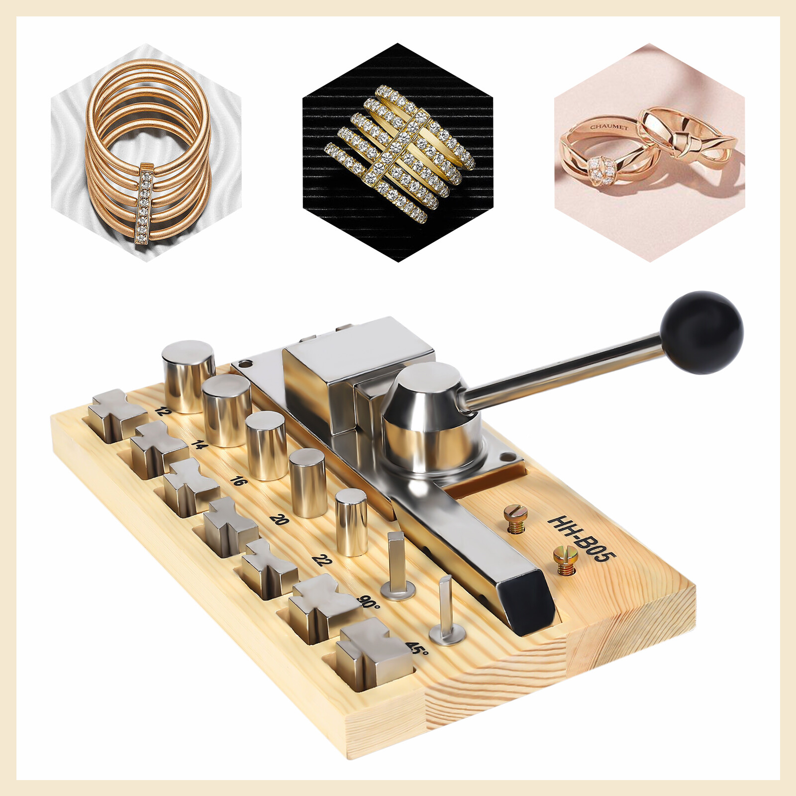 Professional Ring Bending Tool Jewelry Ring Bender Tool Device Ring Making Tool