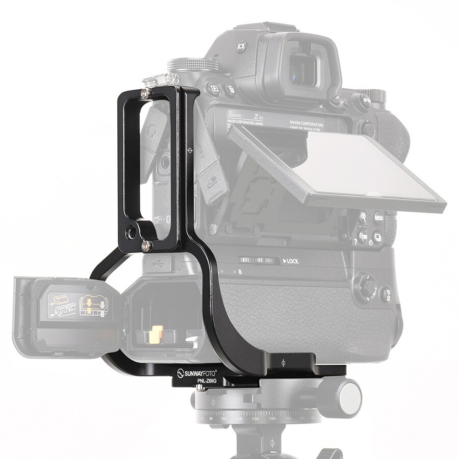 Sunwayfoto L-bracket for Nikon Z6II Z7II battery grip MB-N11 Arca RRS compatible
