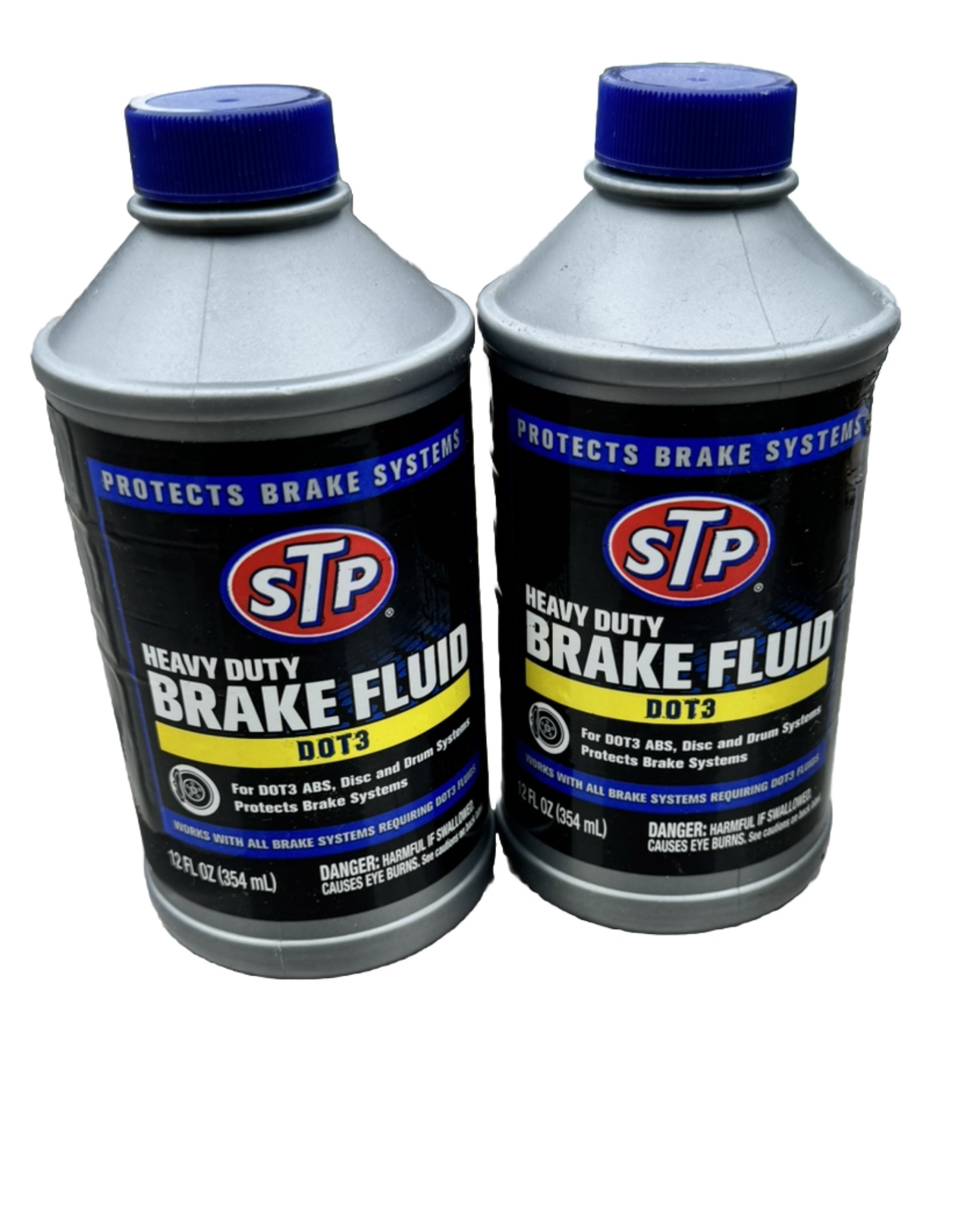 STP Heavy Duty Brake Fluid, Dot 3 Brake Fluid 12 Oz, STP Pack Of 2